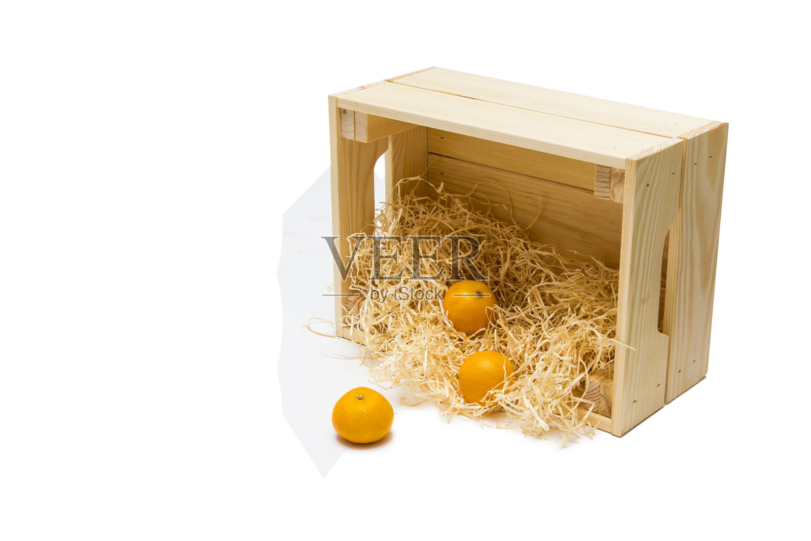 木箱水果和蔬菜孤立在白色照片摄影图片