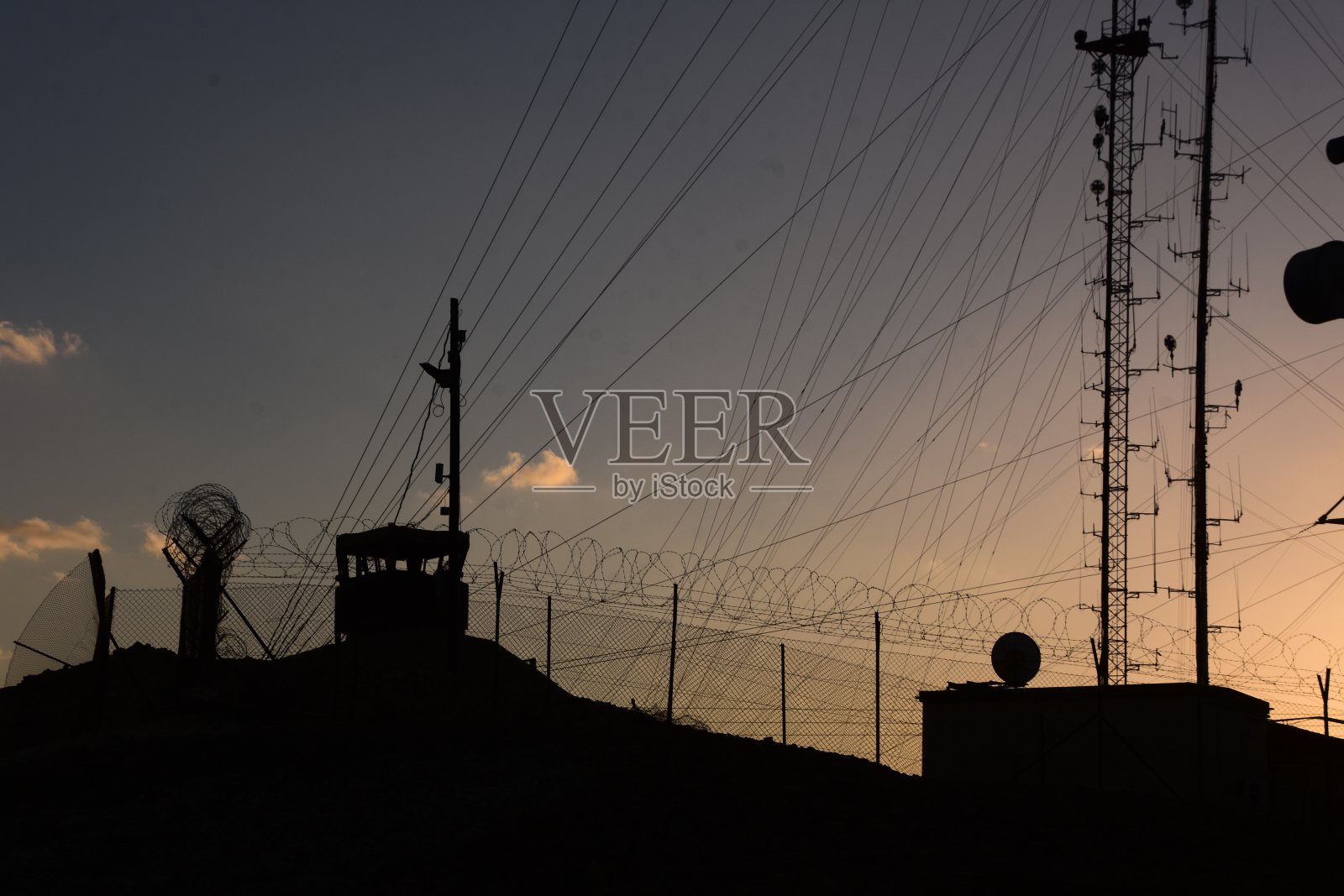 军事基地-轮廓照片摄影图片