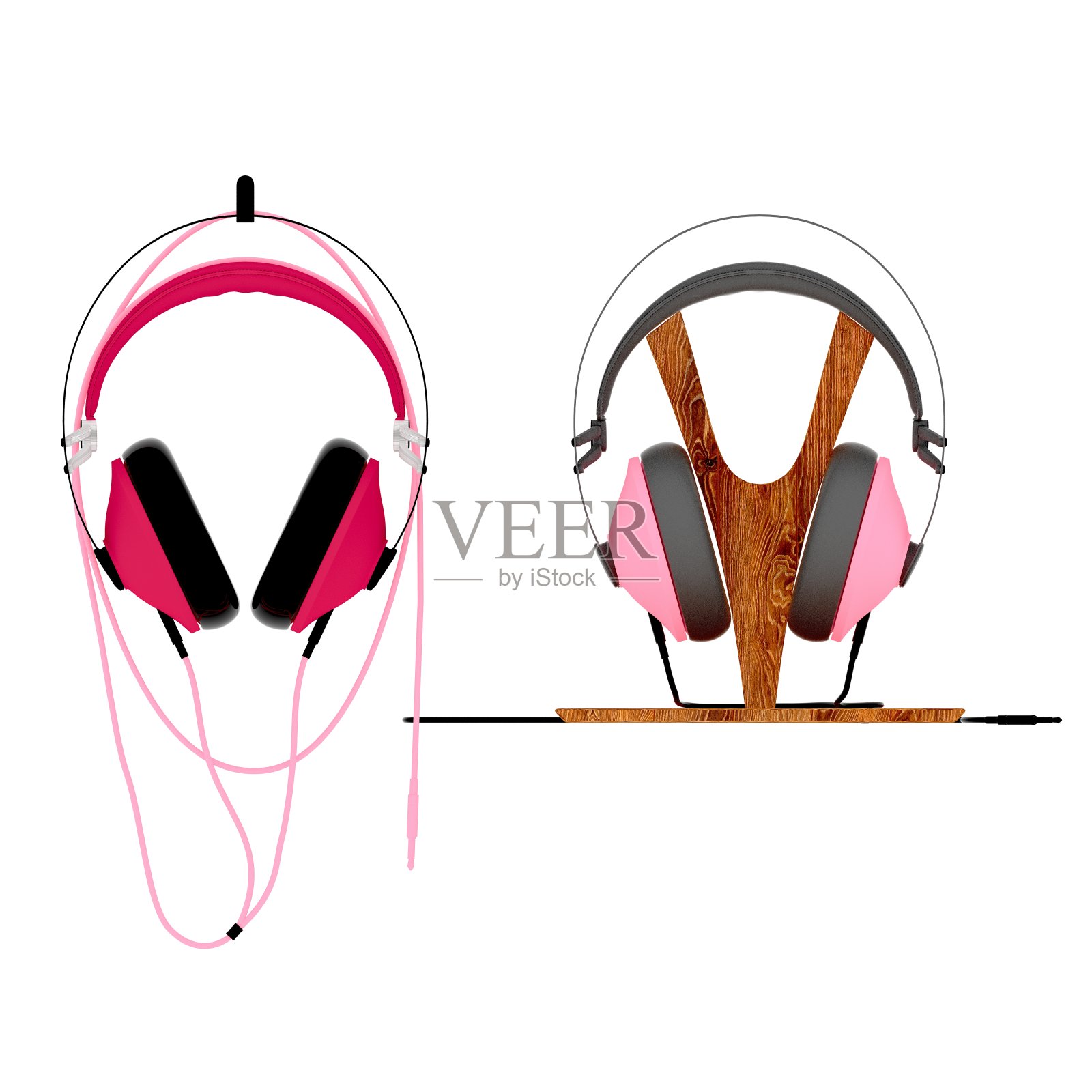 3d渲染的耳机,耳机照片摄影图片