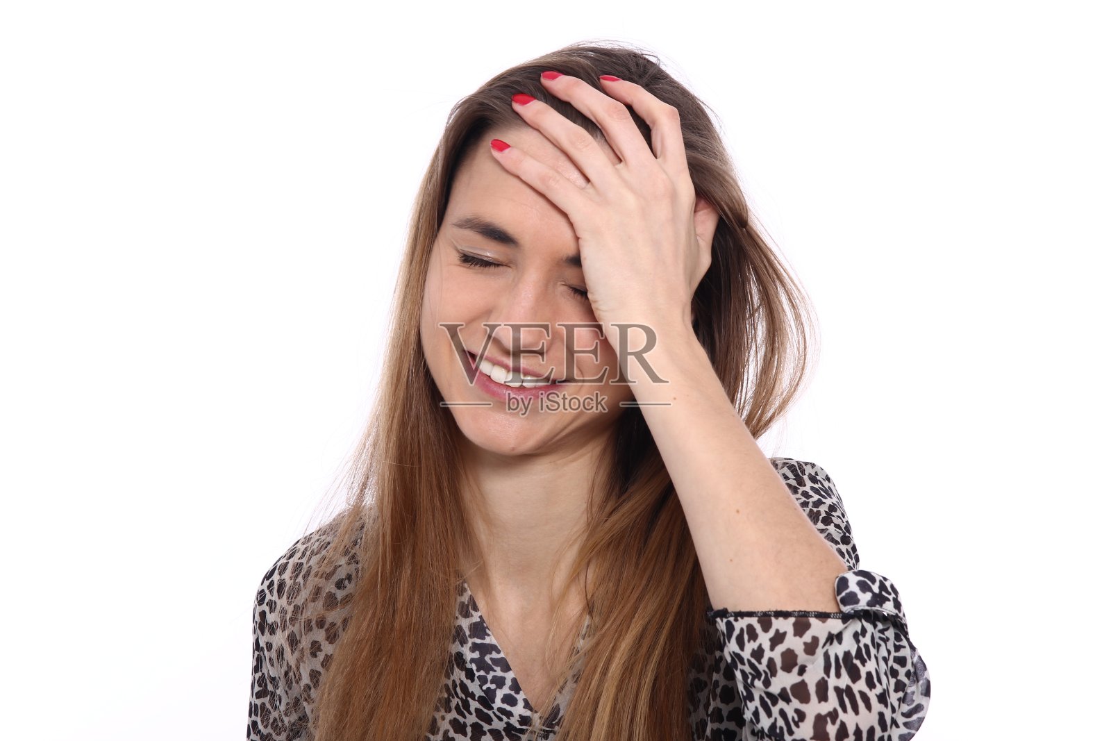 美丽的白人女子照片摄影图片