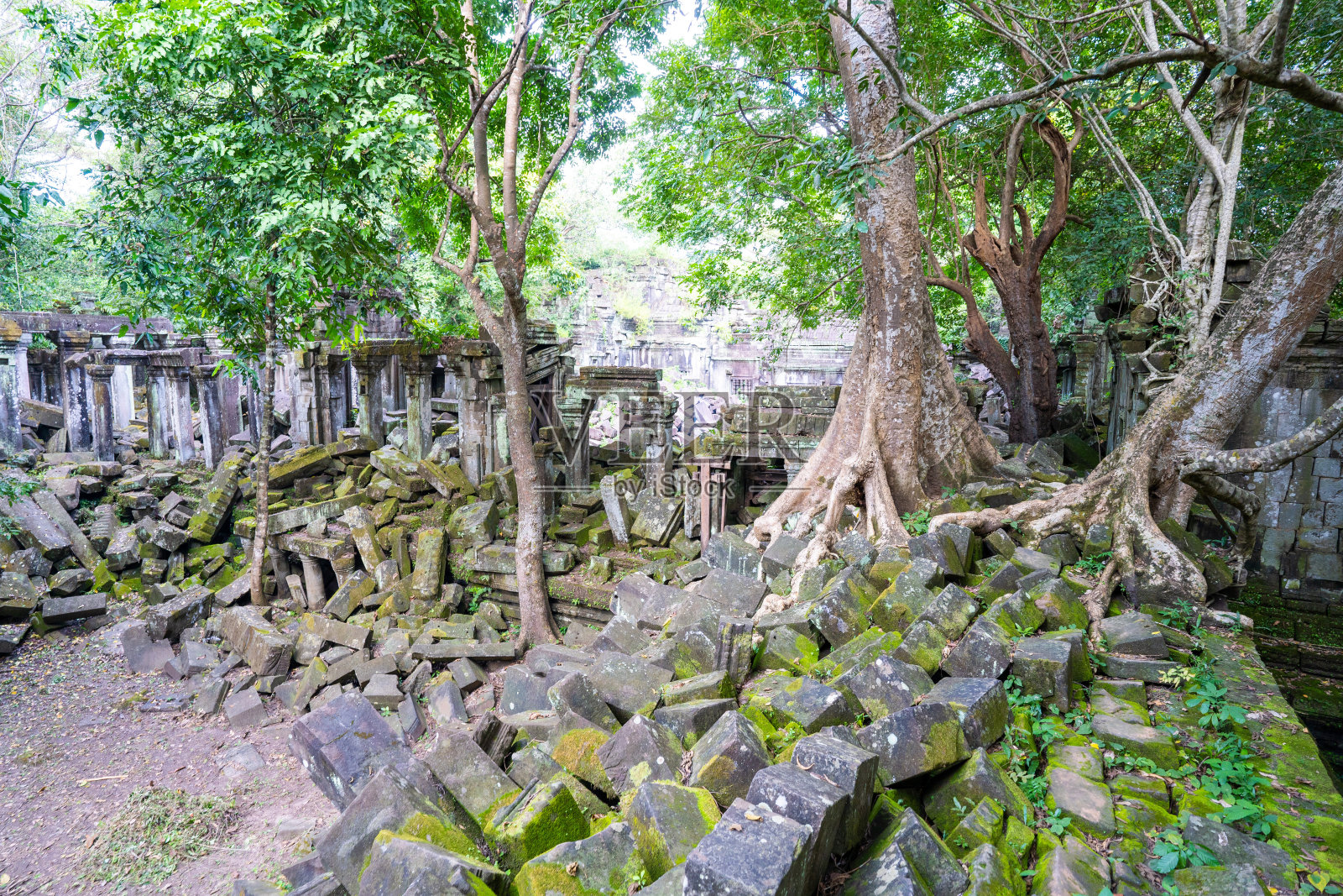 本米利亚神庙的废墟照片摄影图片