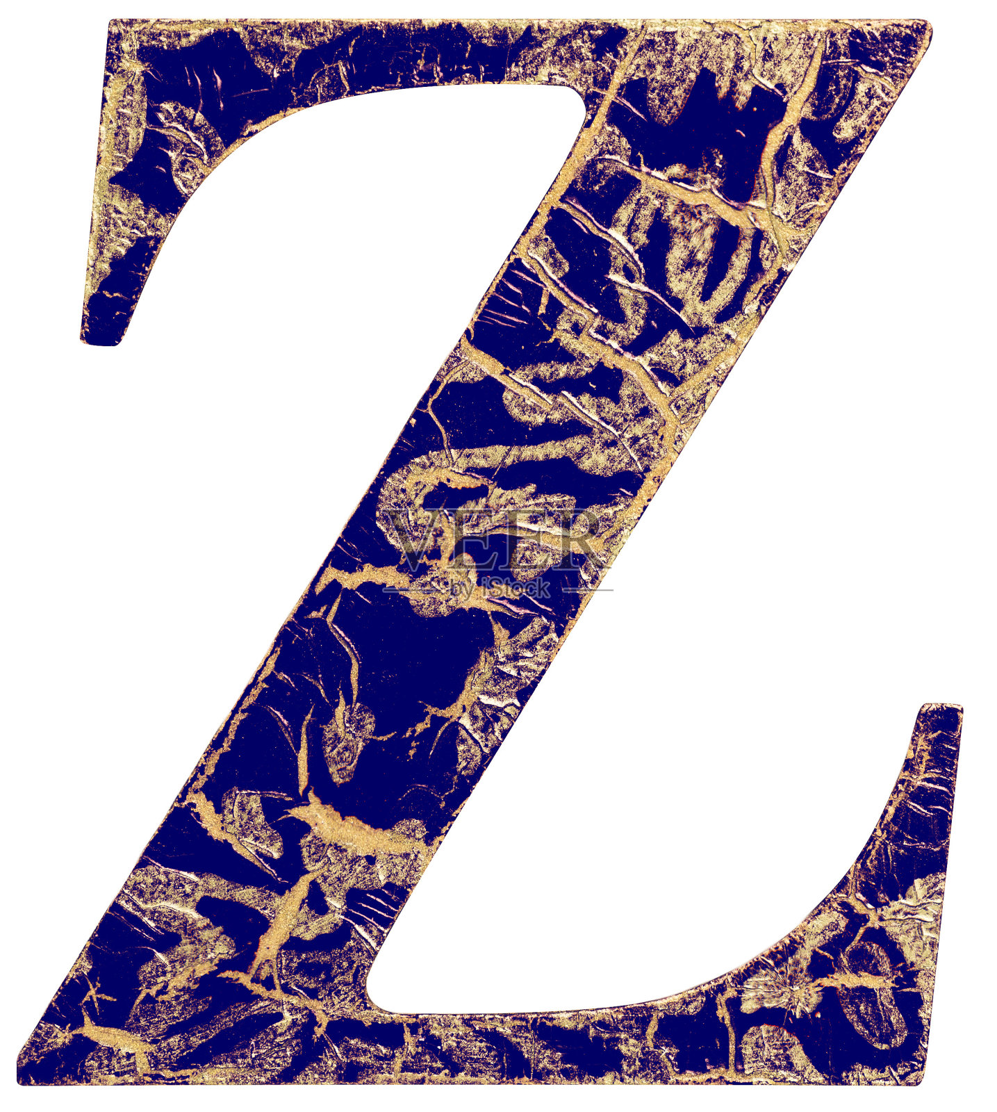 手绘木复古风格复古蓝色和金色字母照片摄影图片