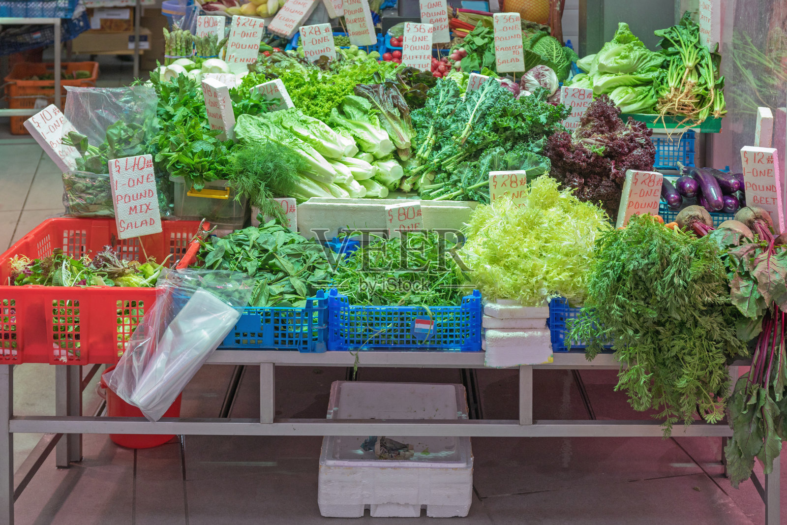沙拉摊位照片摄影图片