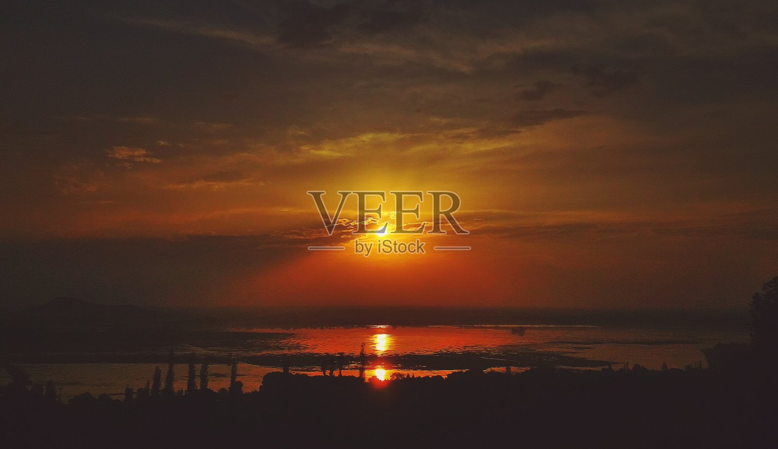 夕阳照片摄影图片