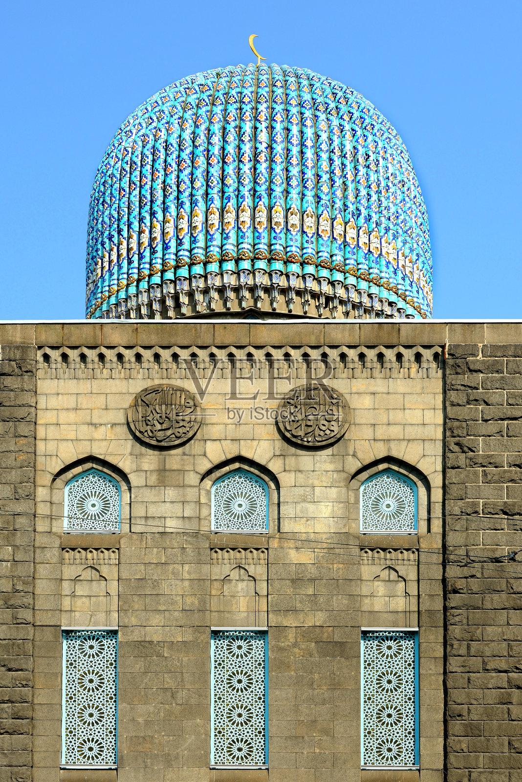 圣彼得堡清真寺(1921年)。俄罗斯照片摄影图片