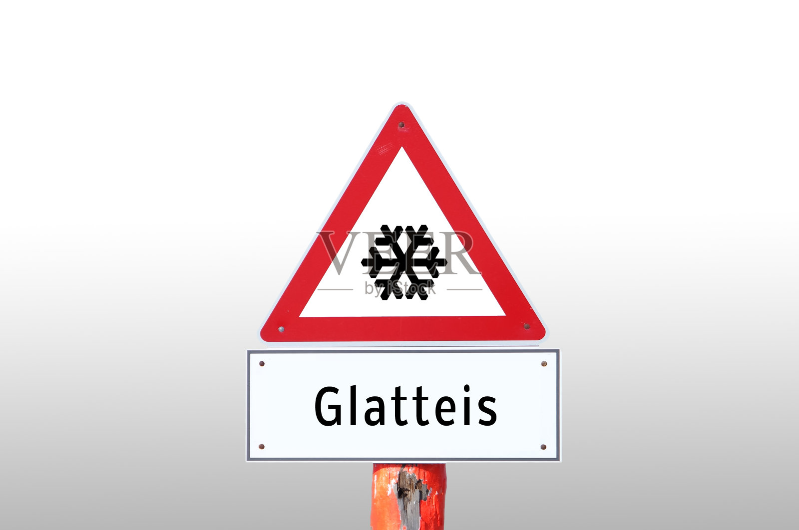 警告标志黑冰照片摄影图片