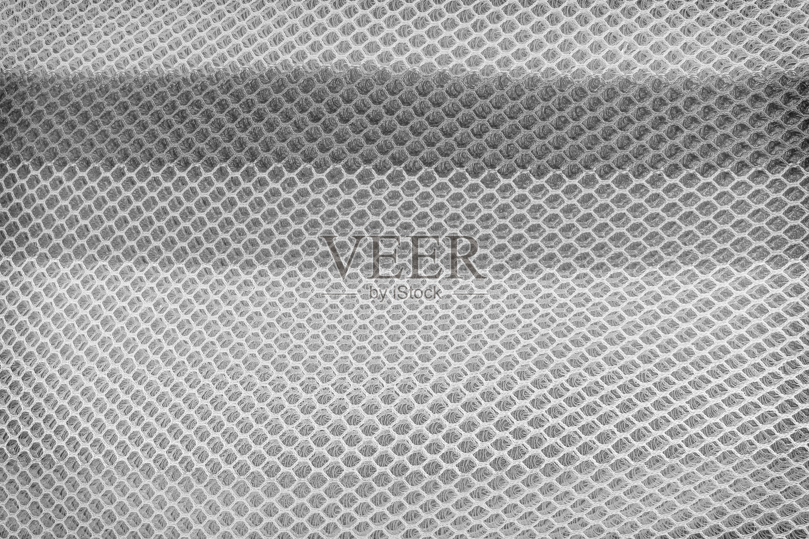 层网状蜂窝织物纹理,白色,灰色和黑色花纹背景照片摄影图片