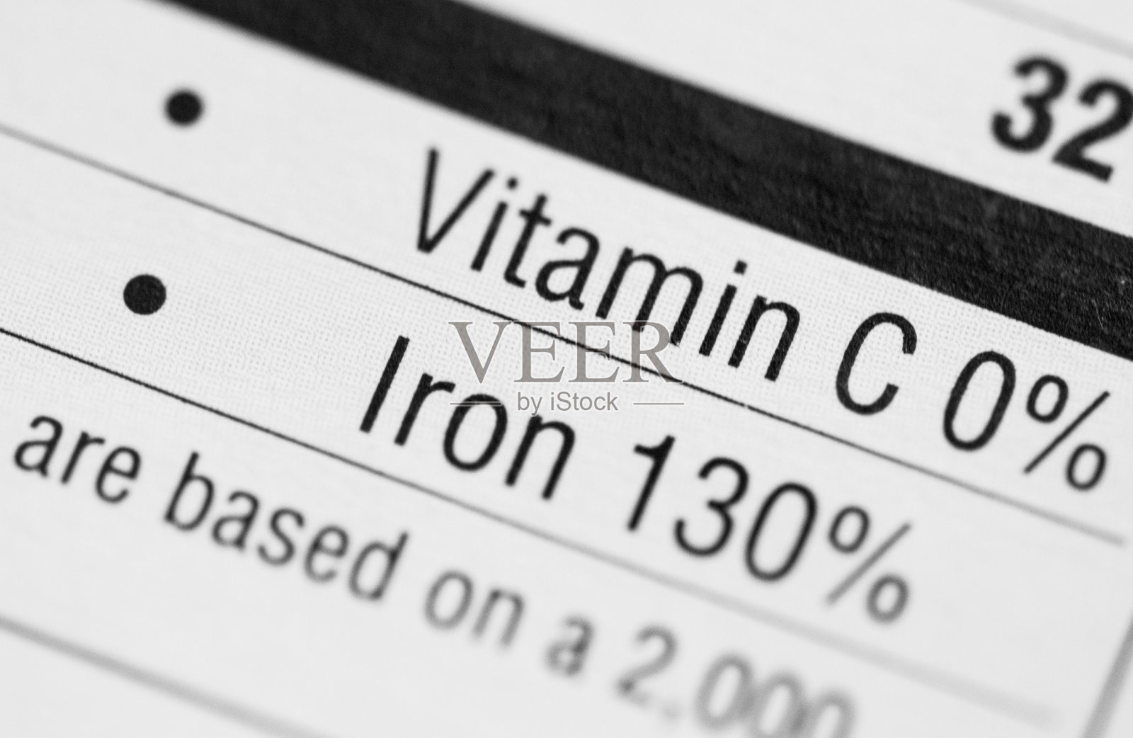 营养成分。铁照片摄影图片