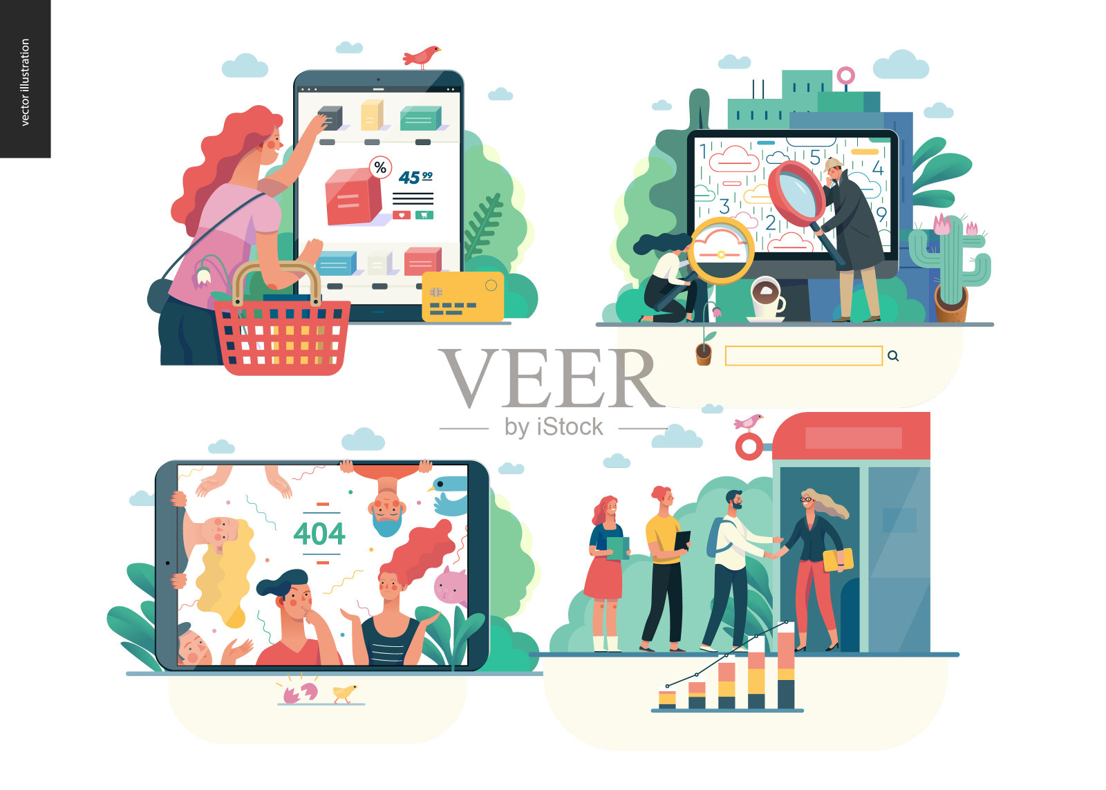 业务系列-集插画图片素材