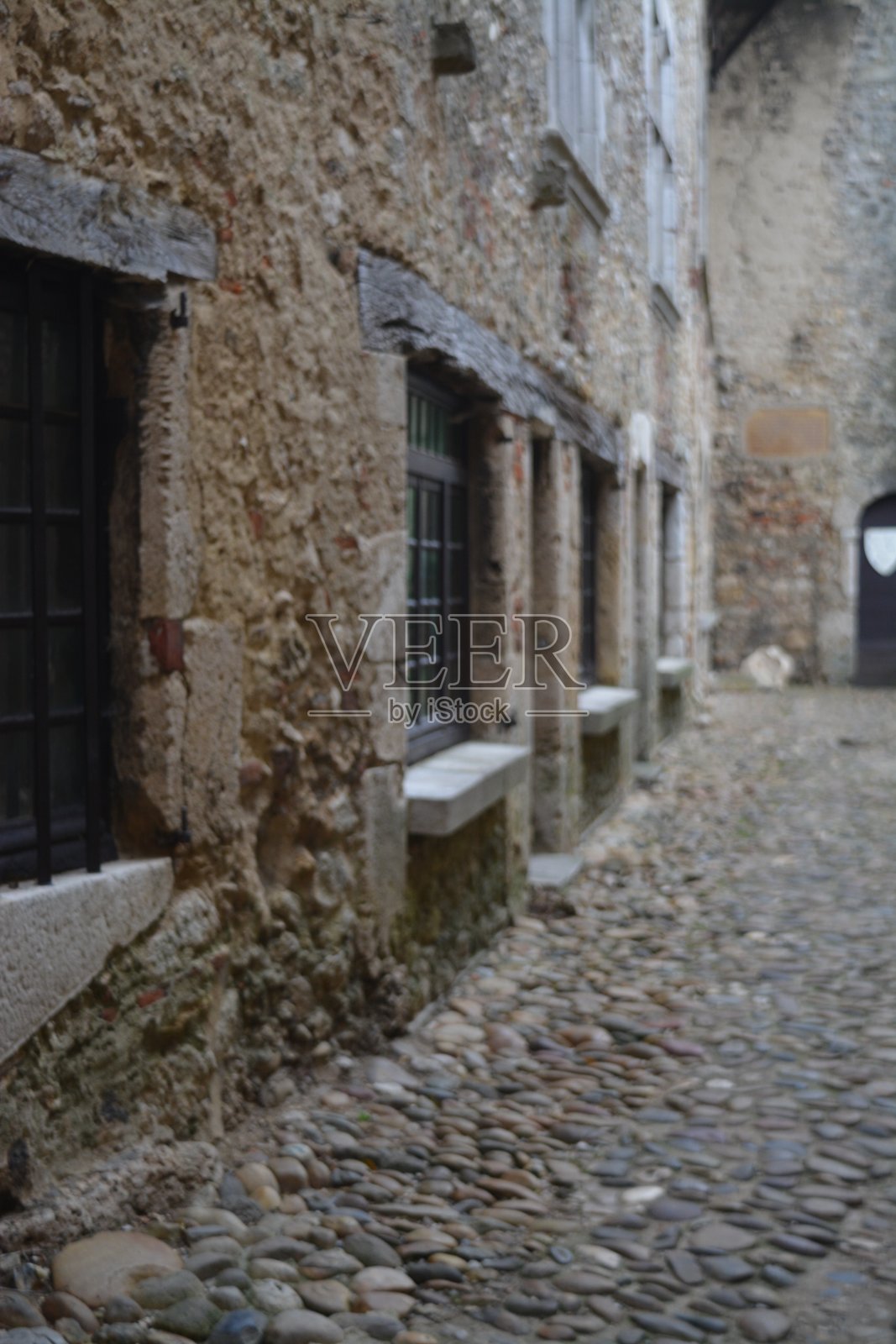 中世纪的村庄照片摄影图片