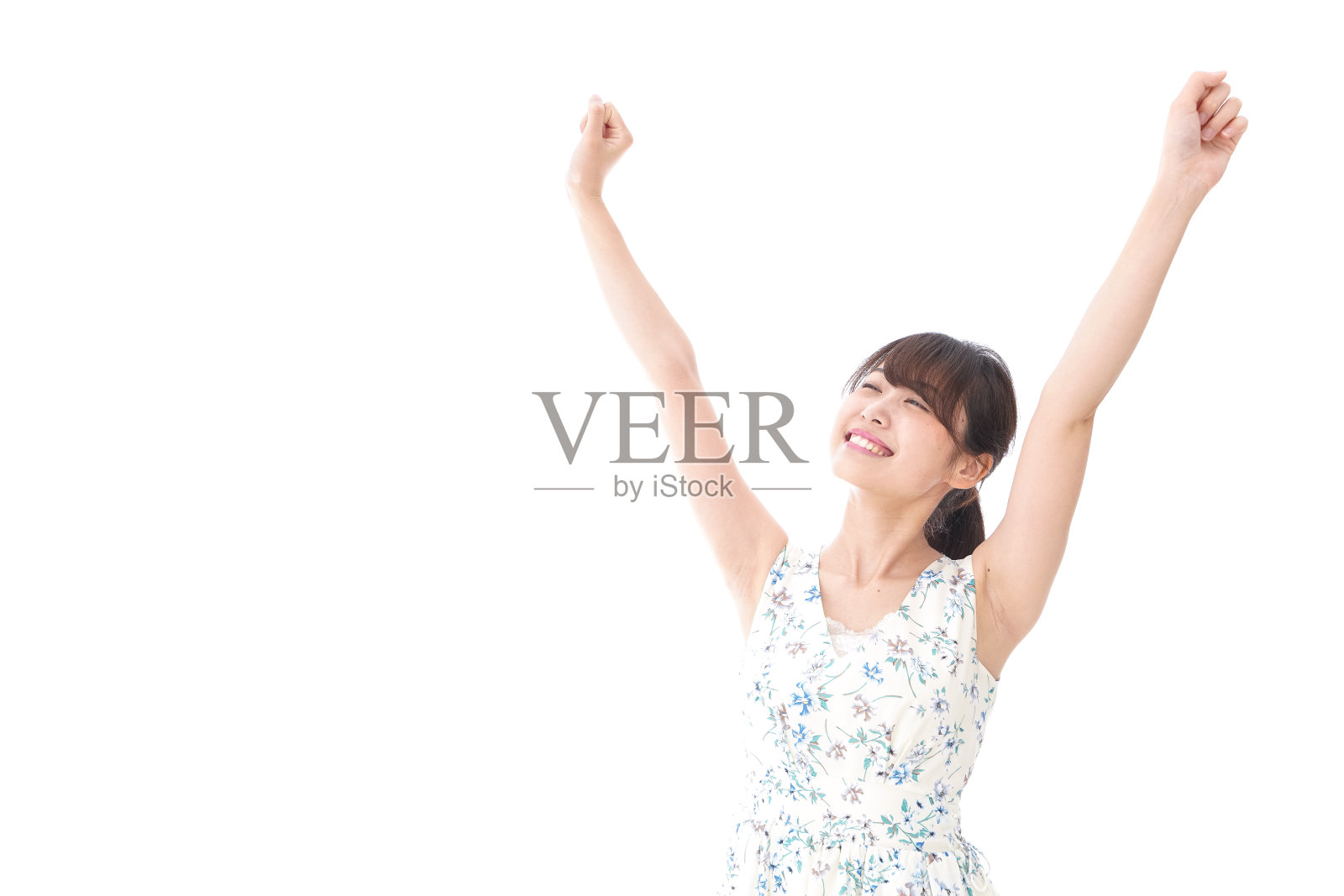 女人起床照片摄影图片