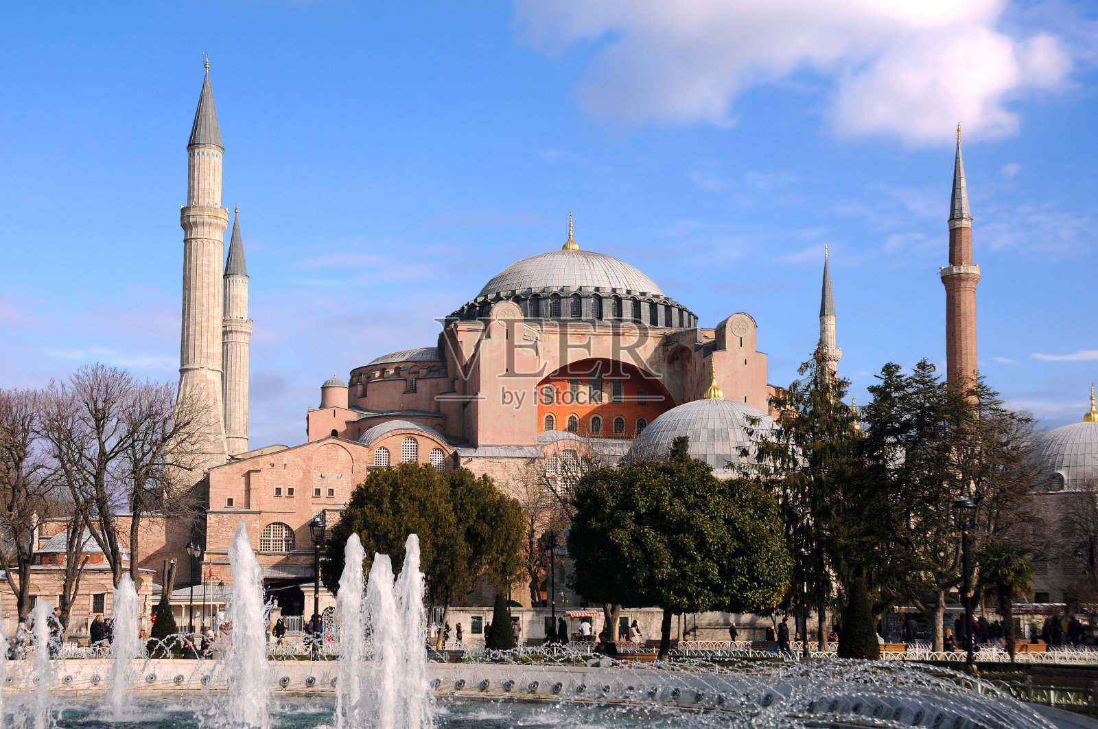 圣索菲亚博物馆的春天照片摄影图片