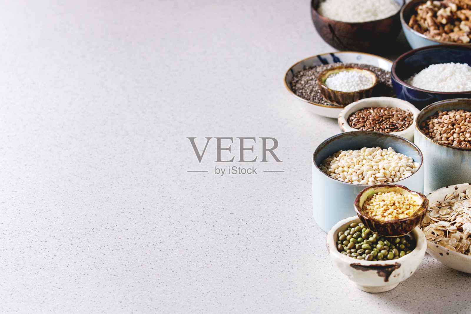 各种各样的谷物照片摄影图片