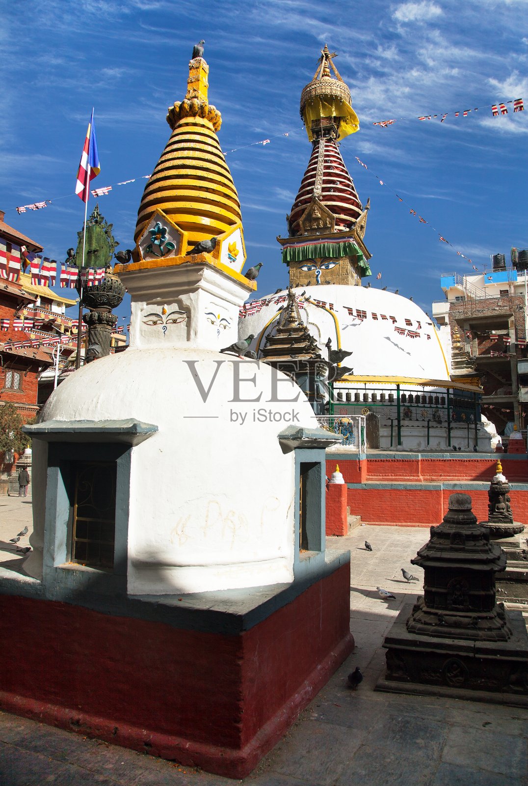 尼泊尔加德满都Kathesimbhu塔照片摄影图片