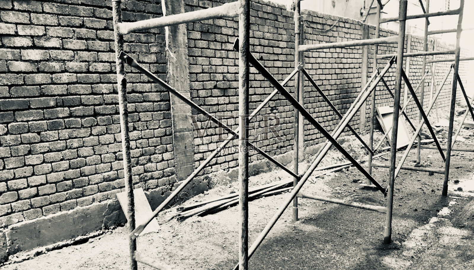 在建的脚手架照片摄影图片