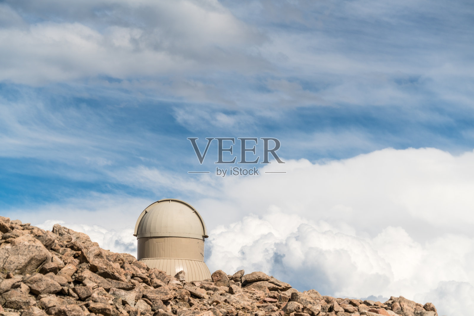 在埃文斯峰的天文台落基山景观照片摄影图片