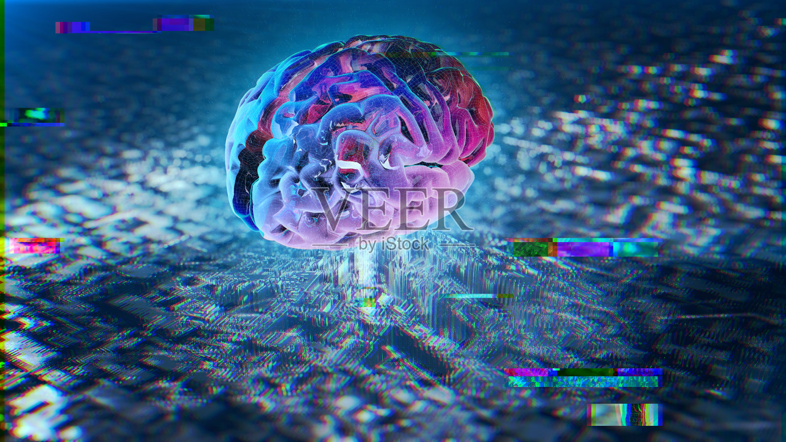 人工智能的网络大脑照片摄影图片