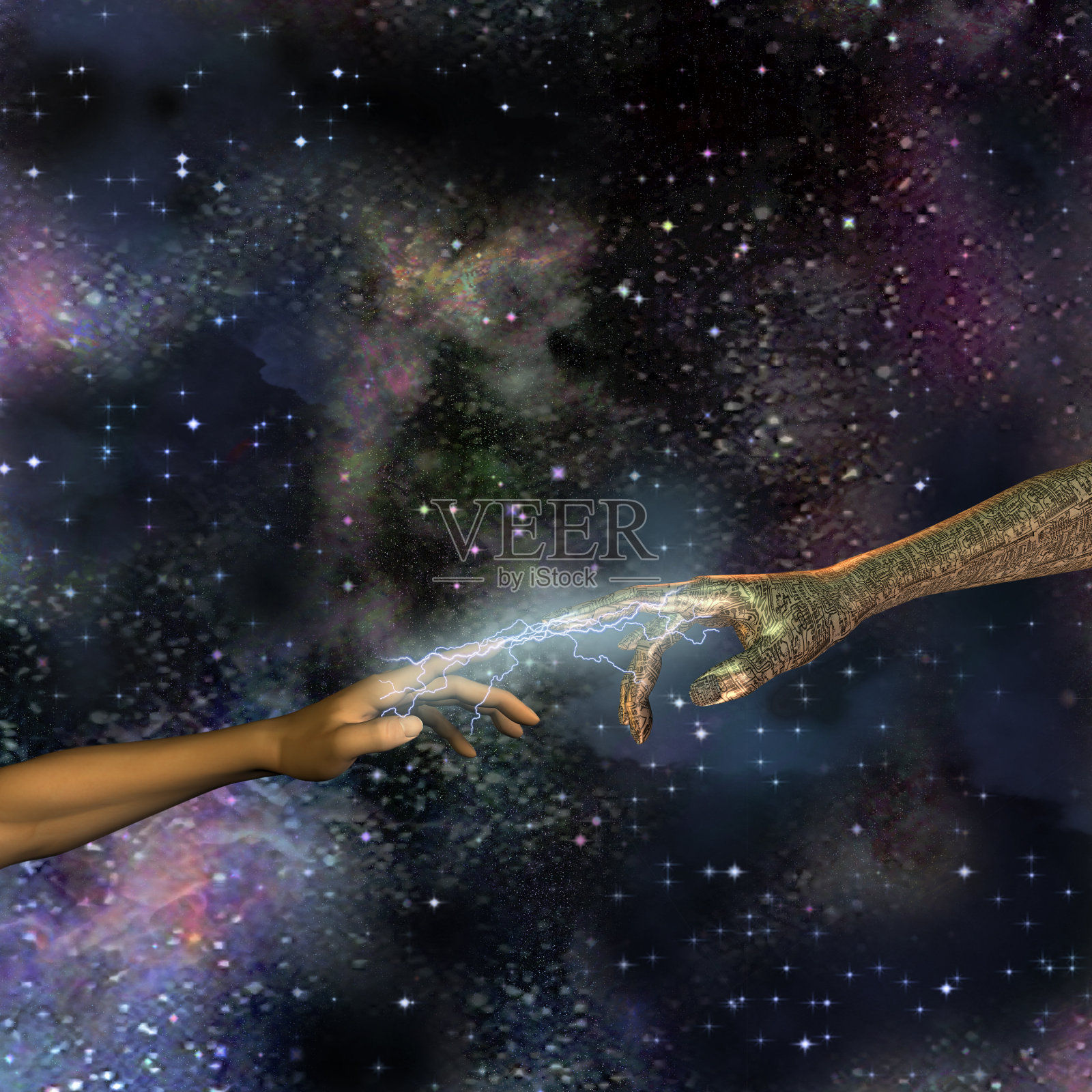 人与机器照片摄影图片