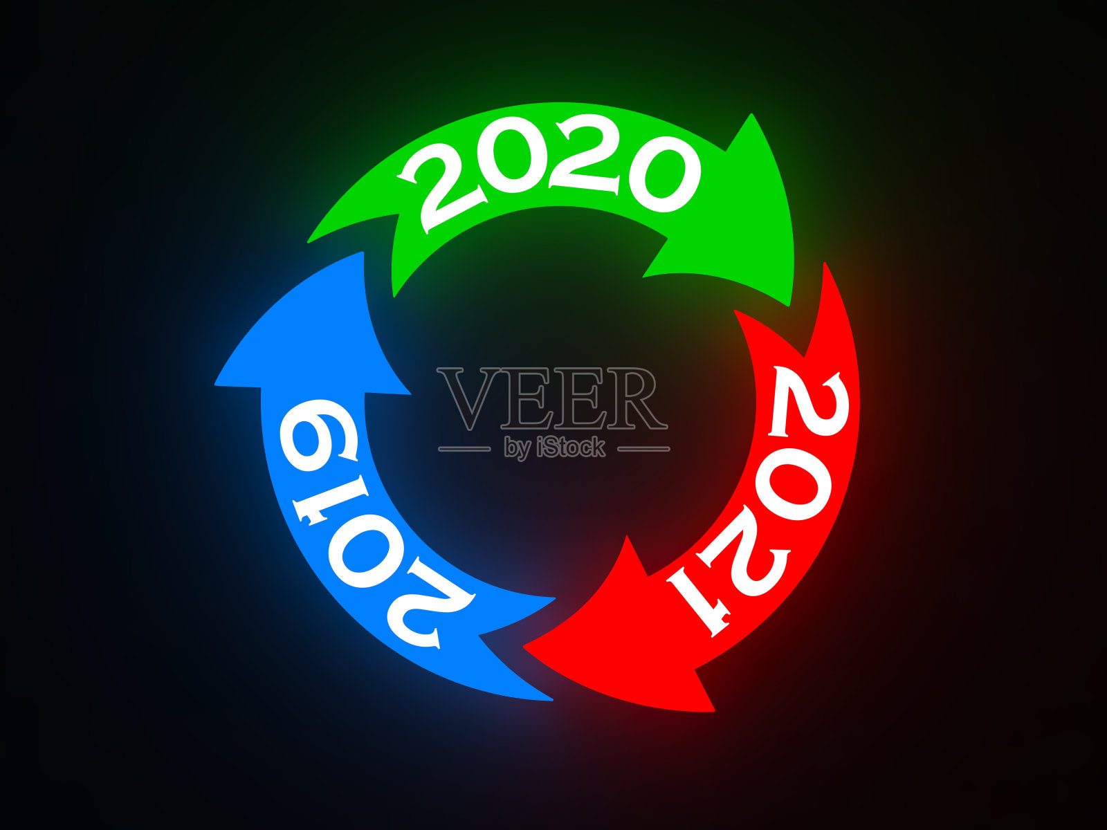 新年2020创意设计概念照片摄影图片