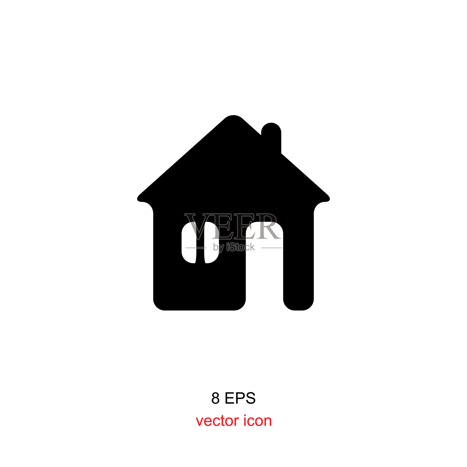 家黑白图标插画图片素材