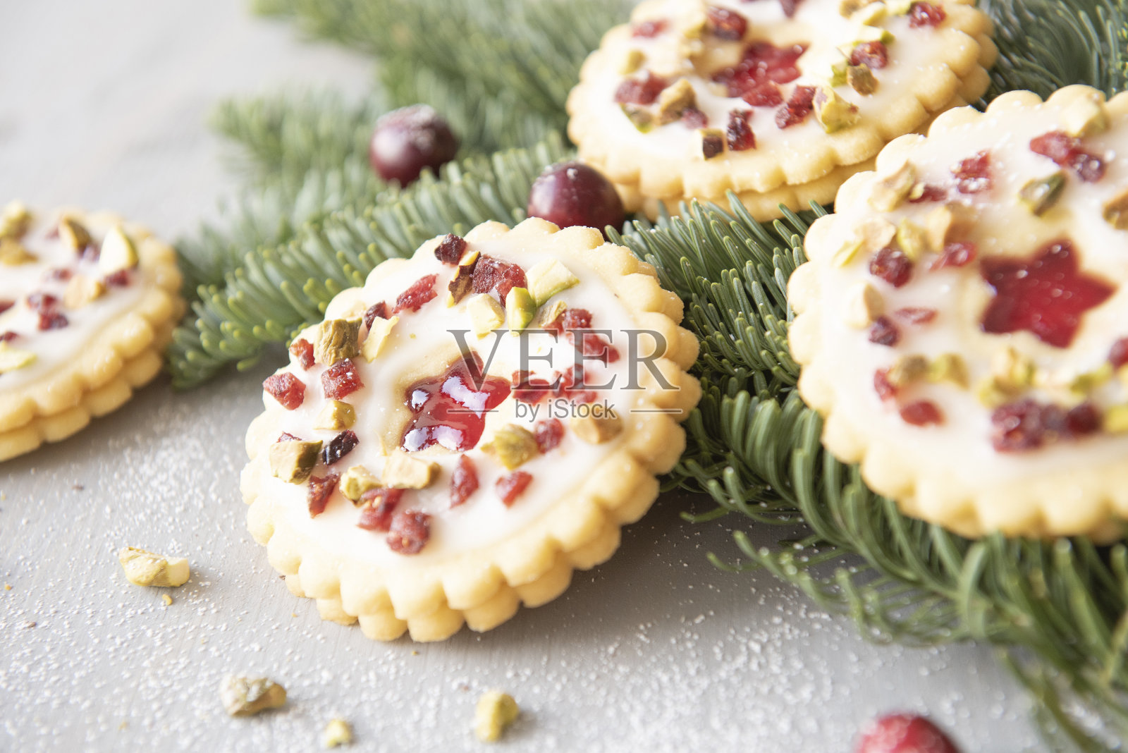 蔓越莓-基督降临节照片摄影图片