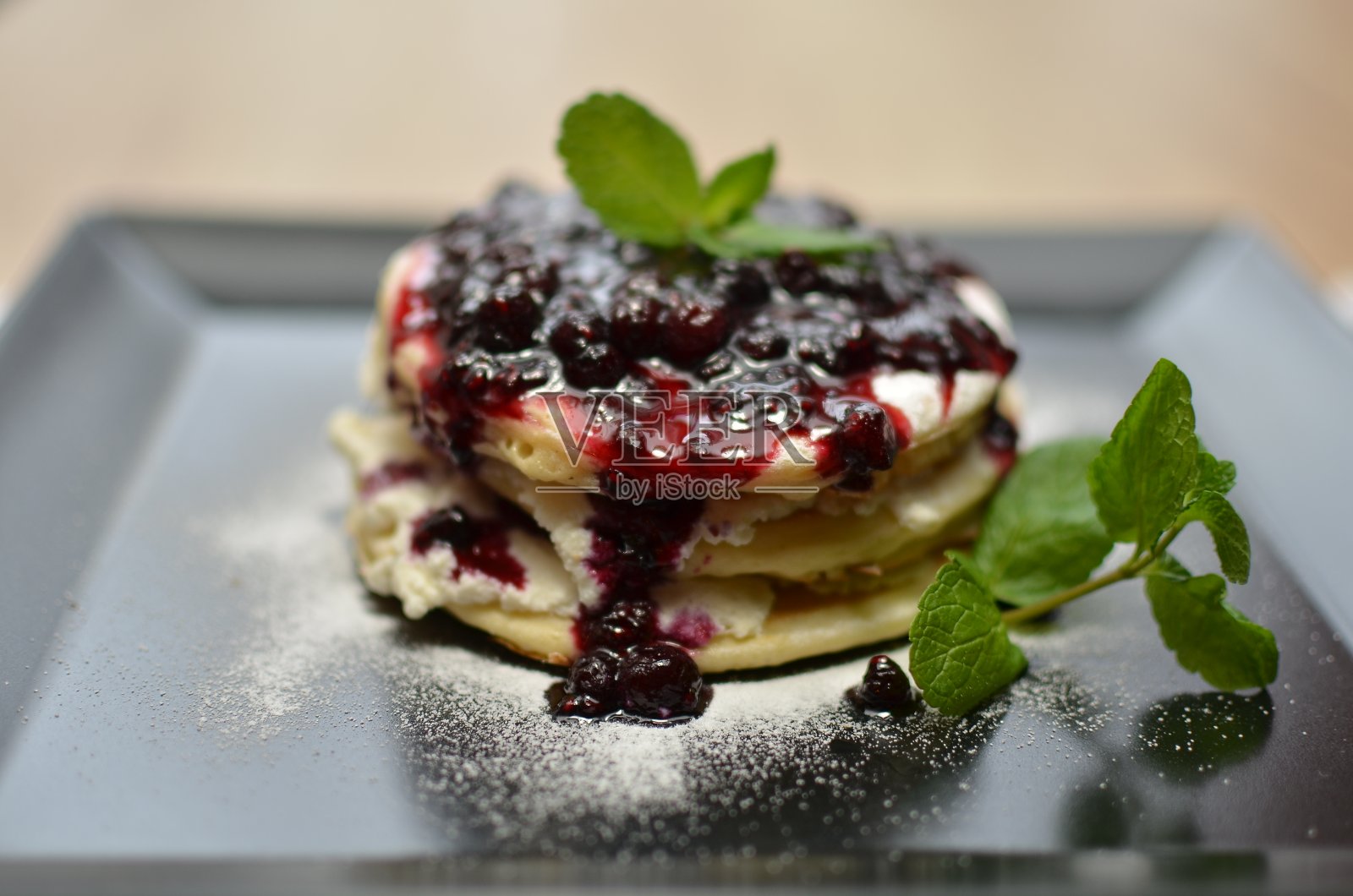 煎饼甜奶酪照片摄影图片