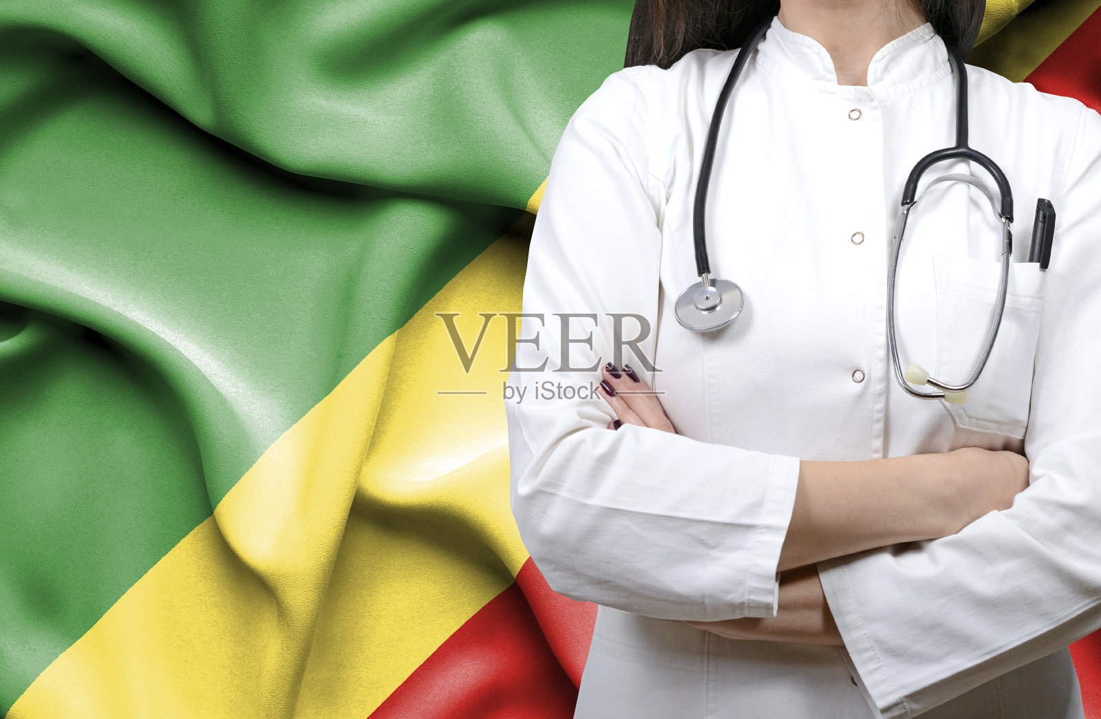 刚果共和国国家医疗保健系统的概念形象照片摄影图片