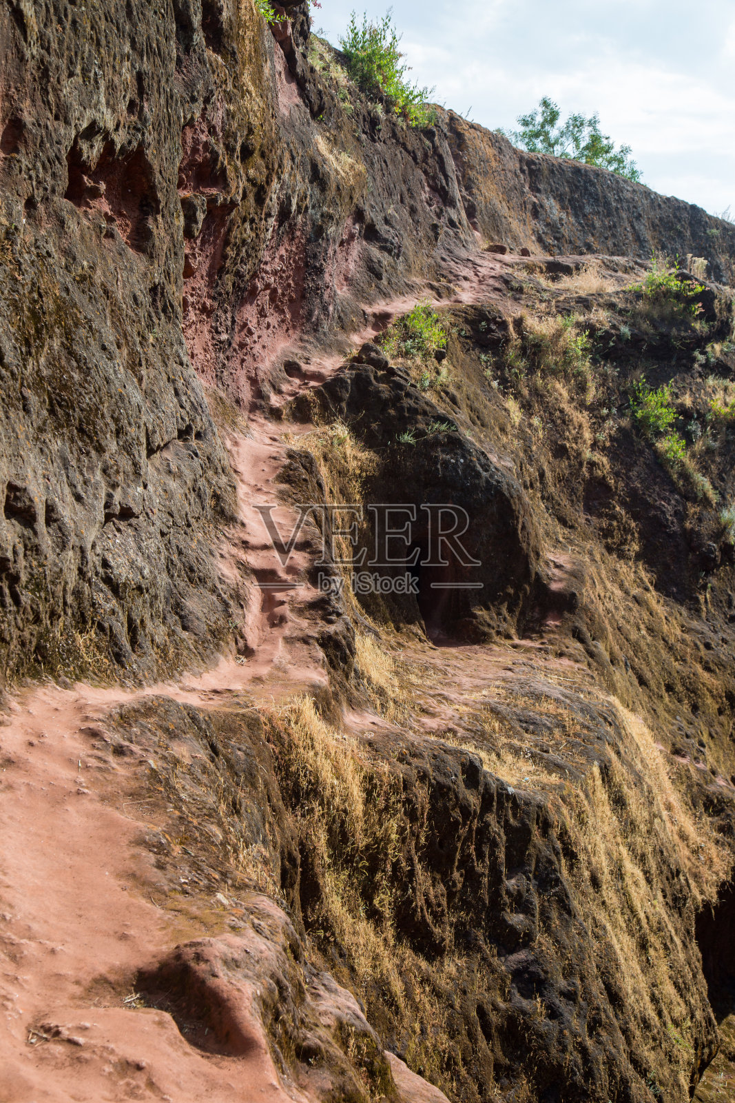 埃塞俄比亚:拉利贝拉岩石凿成的教堂照片摄影图片