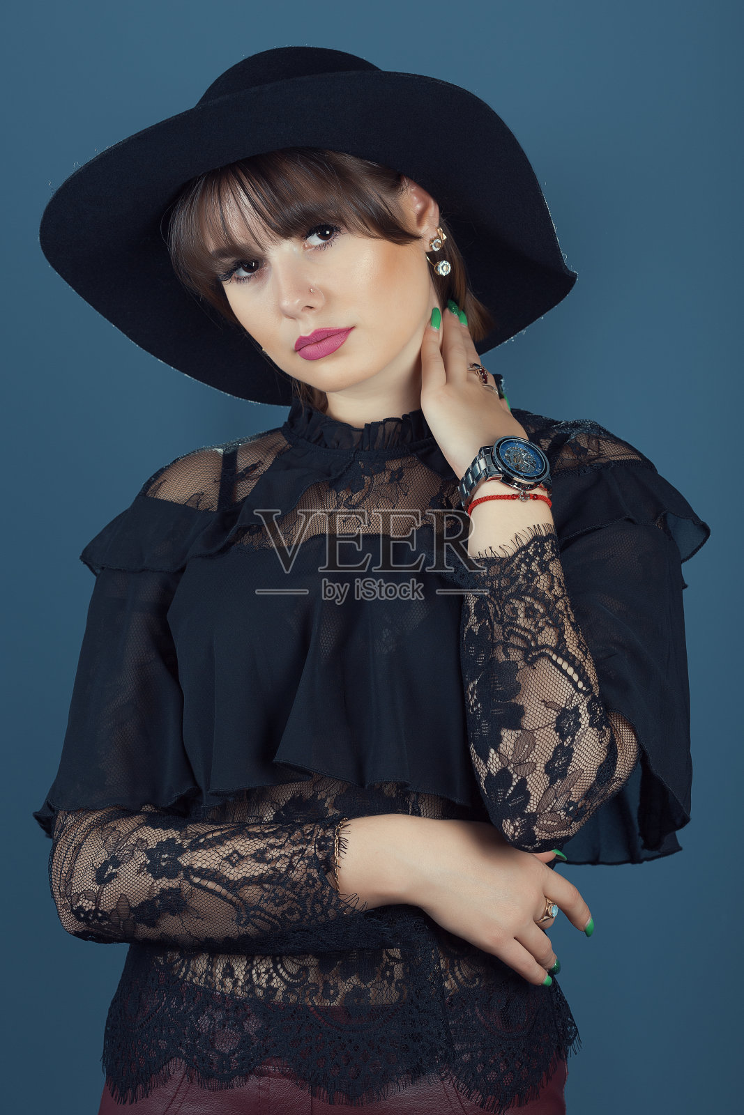 奢华的时尚女人照片摄影图片