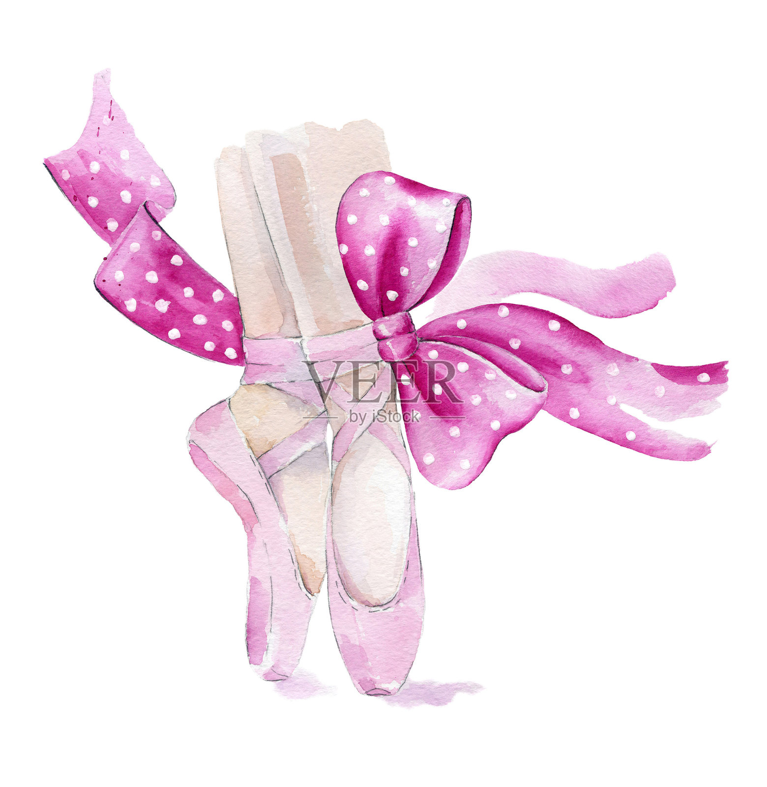 芭蕾舞鞋插图插画图片素材