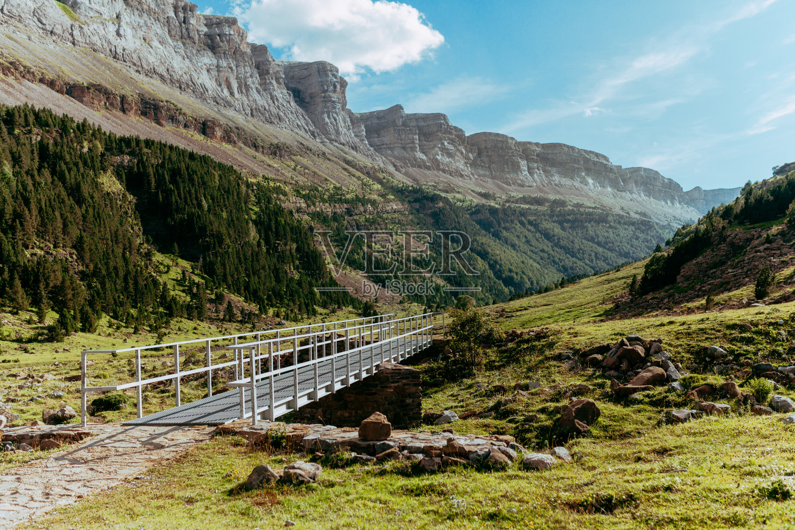 阿拉贡的奥尔德萨国家公园,索阿索市。庇里牛斯山照片摄影图片