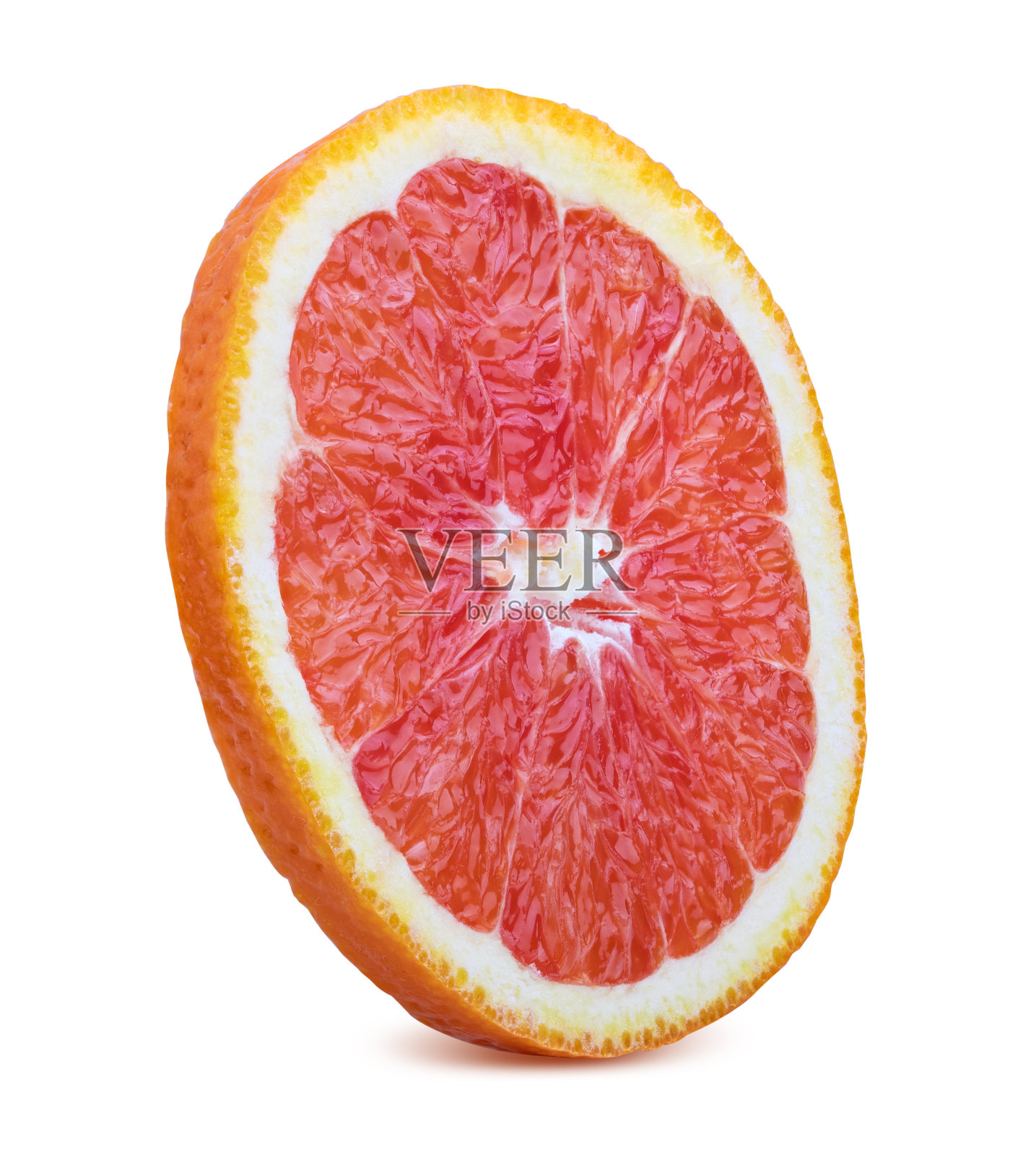 西西里血橙,白色背景上分离照片摄影图片
