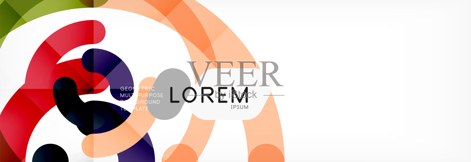 线性设计圈背景插画图片素材