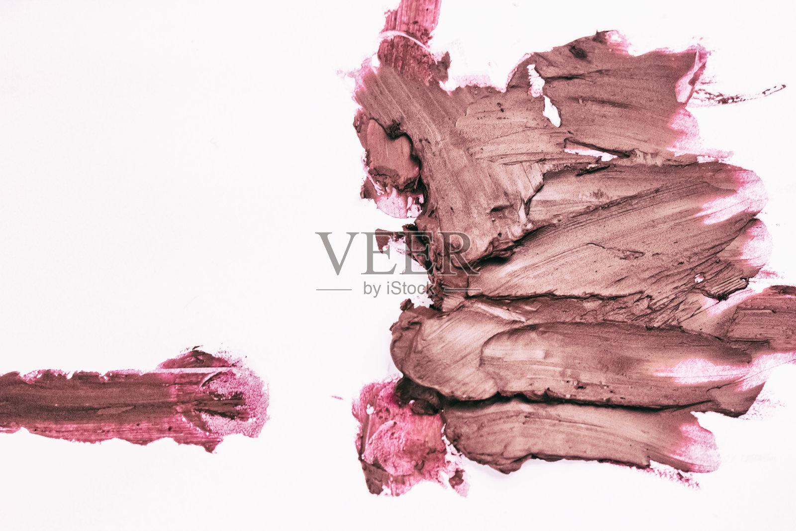 将口红的抽象艺术设计背景涂抹在背景上,表现颜色的颜料和质感照片摄影图片