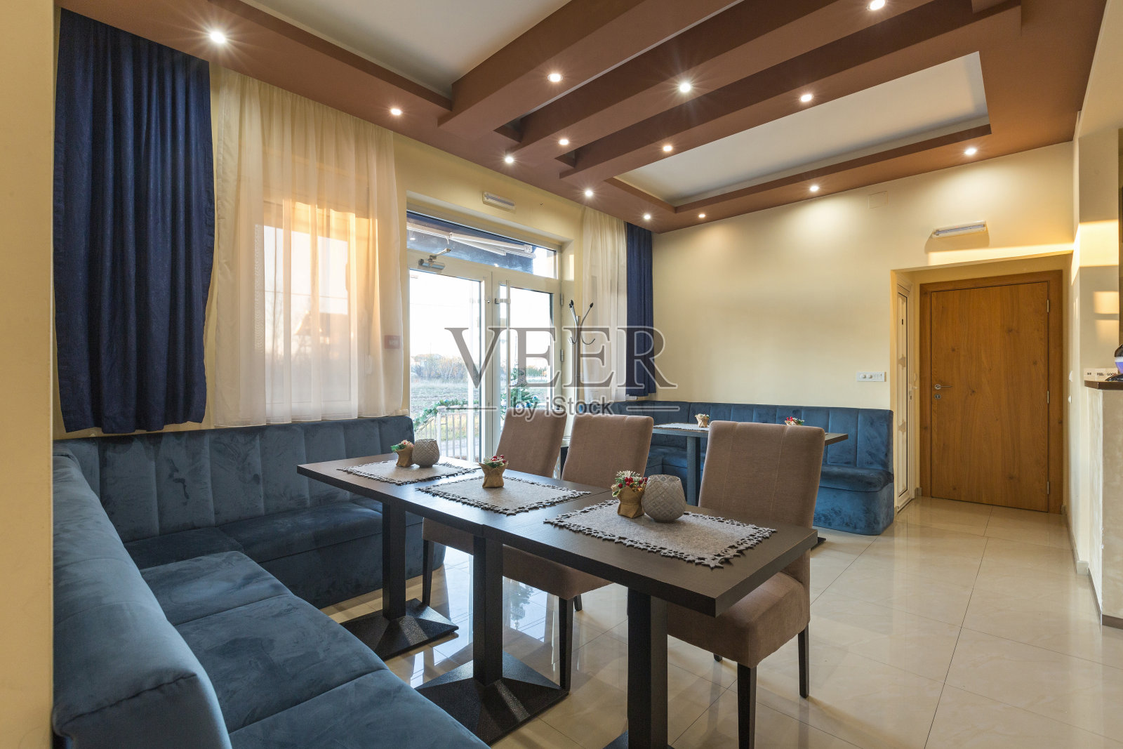 酒店大堂咖啡厅内部照片摄影图片