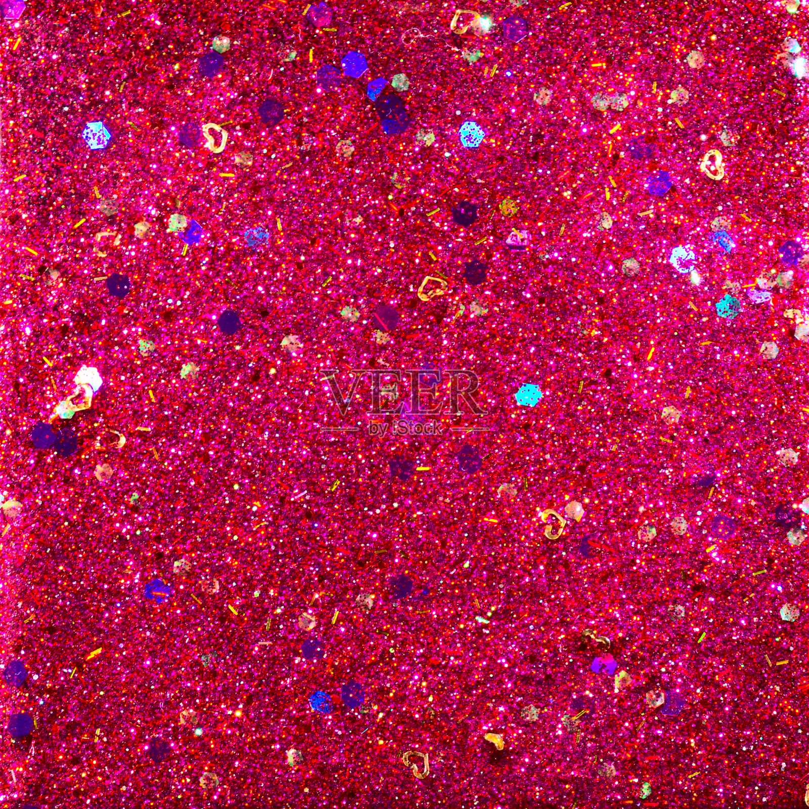 红色和紫色闪光抽象插画图片素材