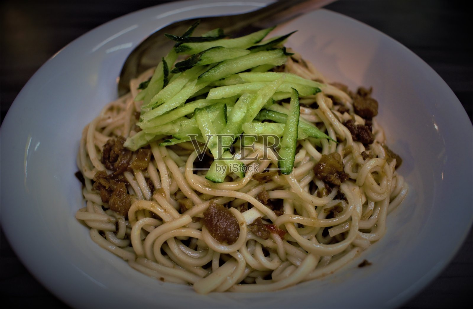 台湾热干面热干面照片摄影图片