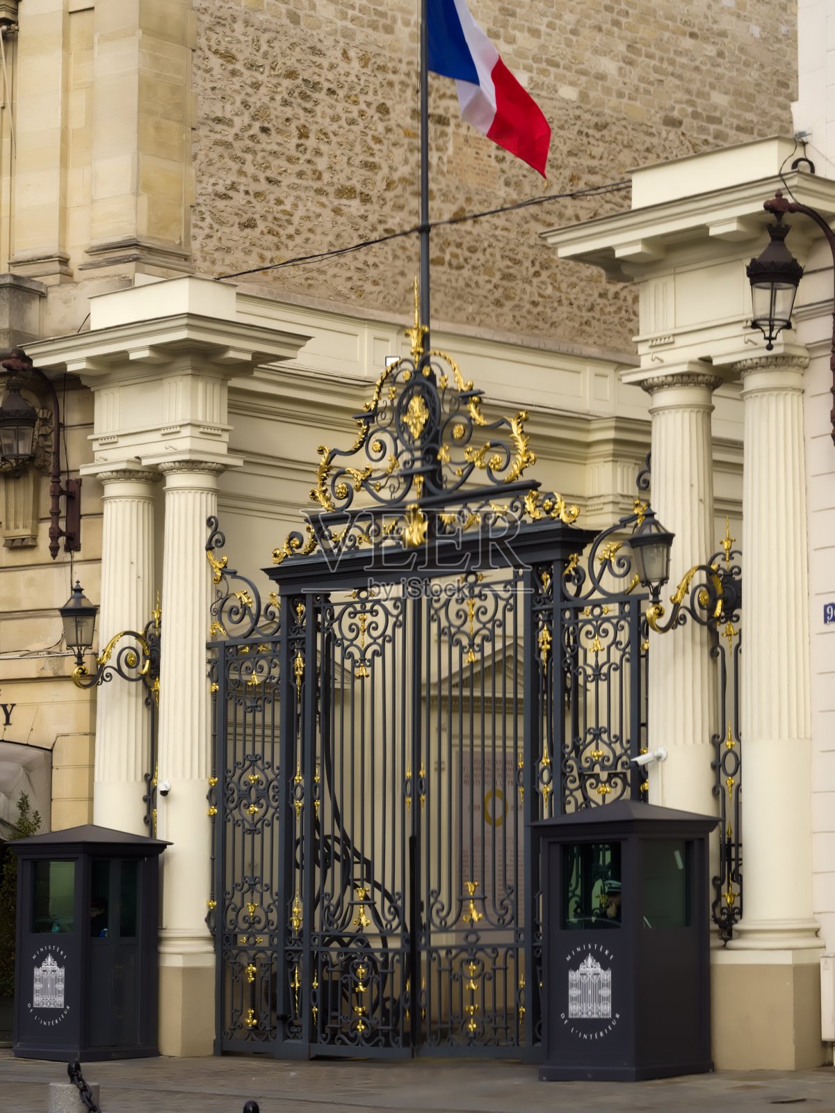 法国内政部的入口照片摄影图片