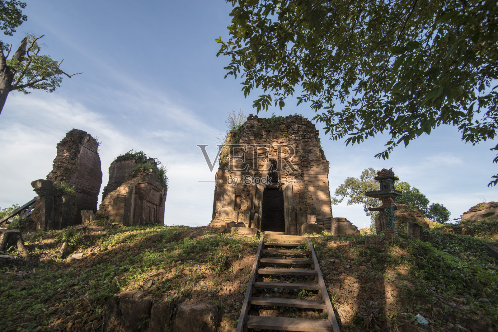 柬埔寨安隆文特拉佩昂高棉寺照片摄影图片