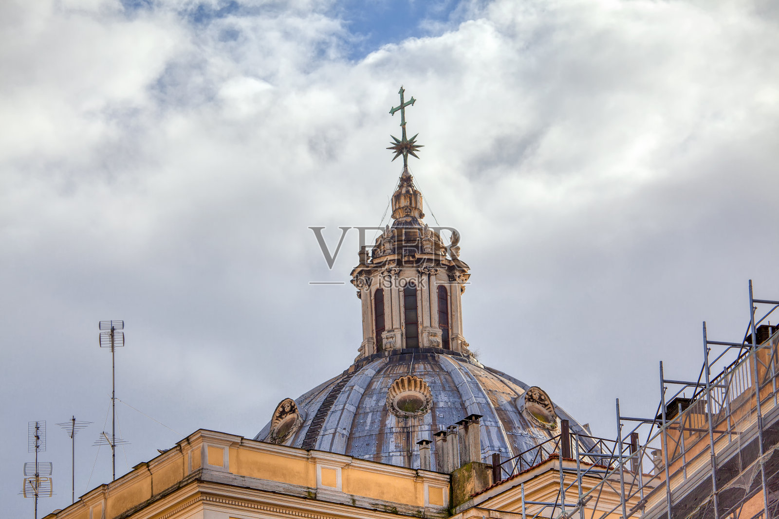 古老的圆顶的细节照片摄影图片