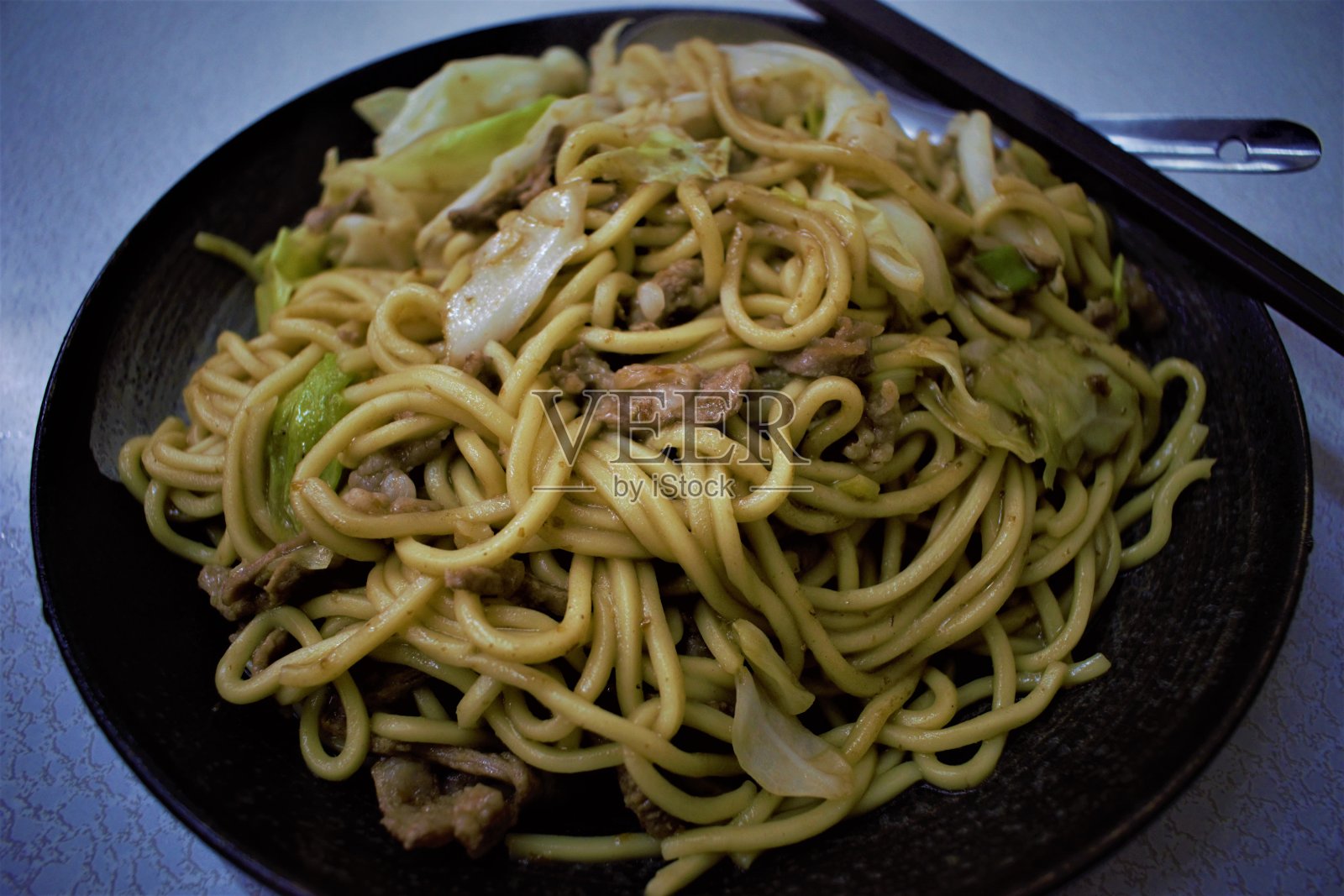 台湾热干面热干面照片摄影图片