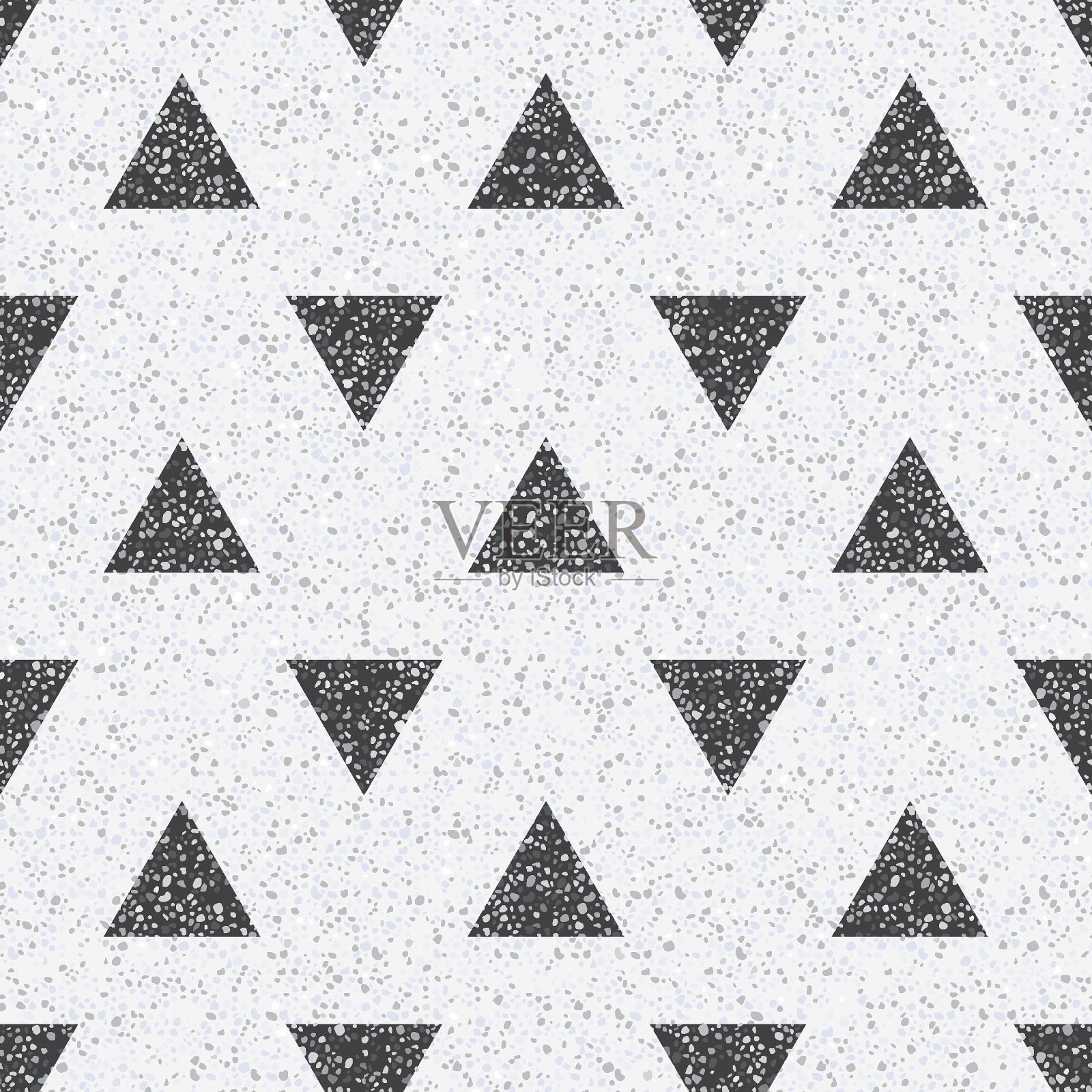 小的几何纹理的石头和鹅卵石处理。浴室的地板和墙壁采用无缝模式。插画图片素材