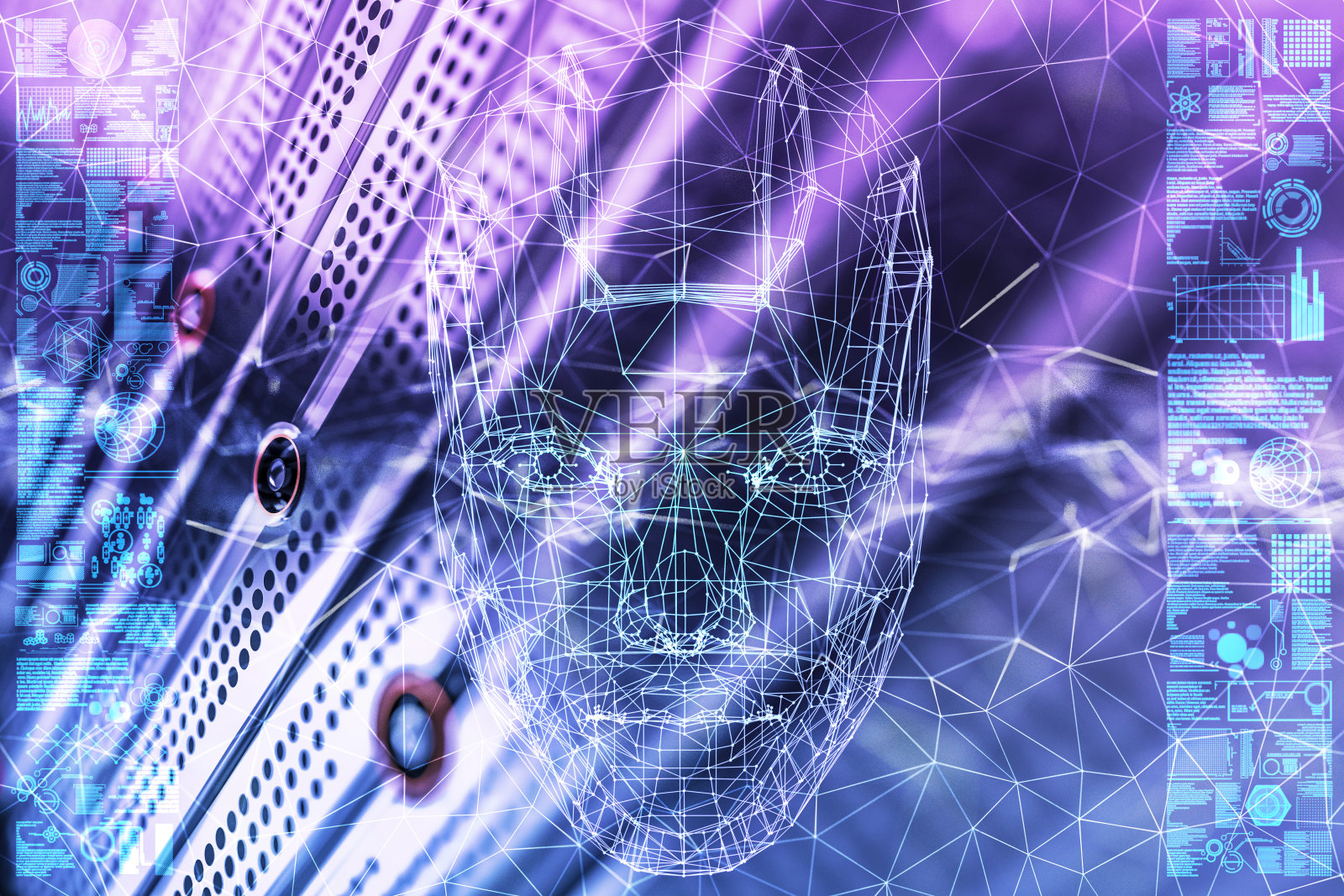 自动使用网络服务器机架的人照片摄影图片