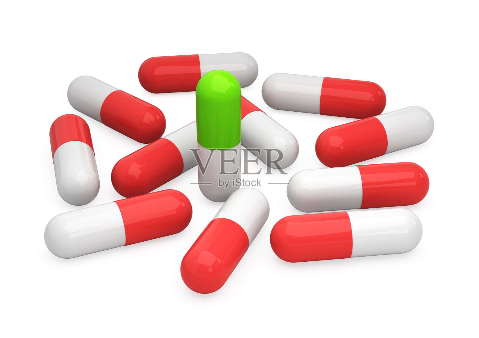 药片和正确的治疗。照片摄影图片