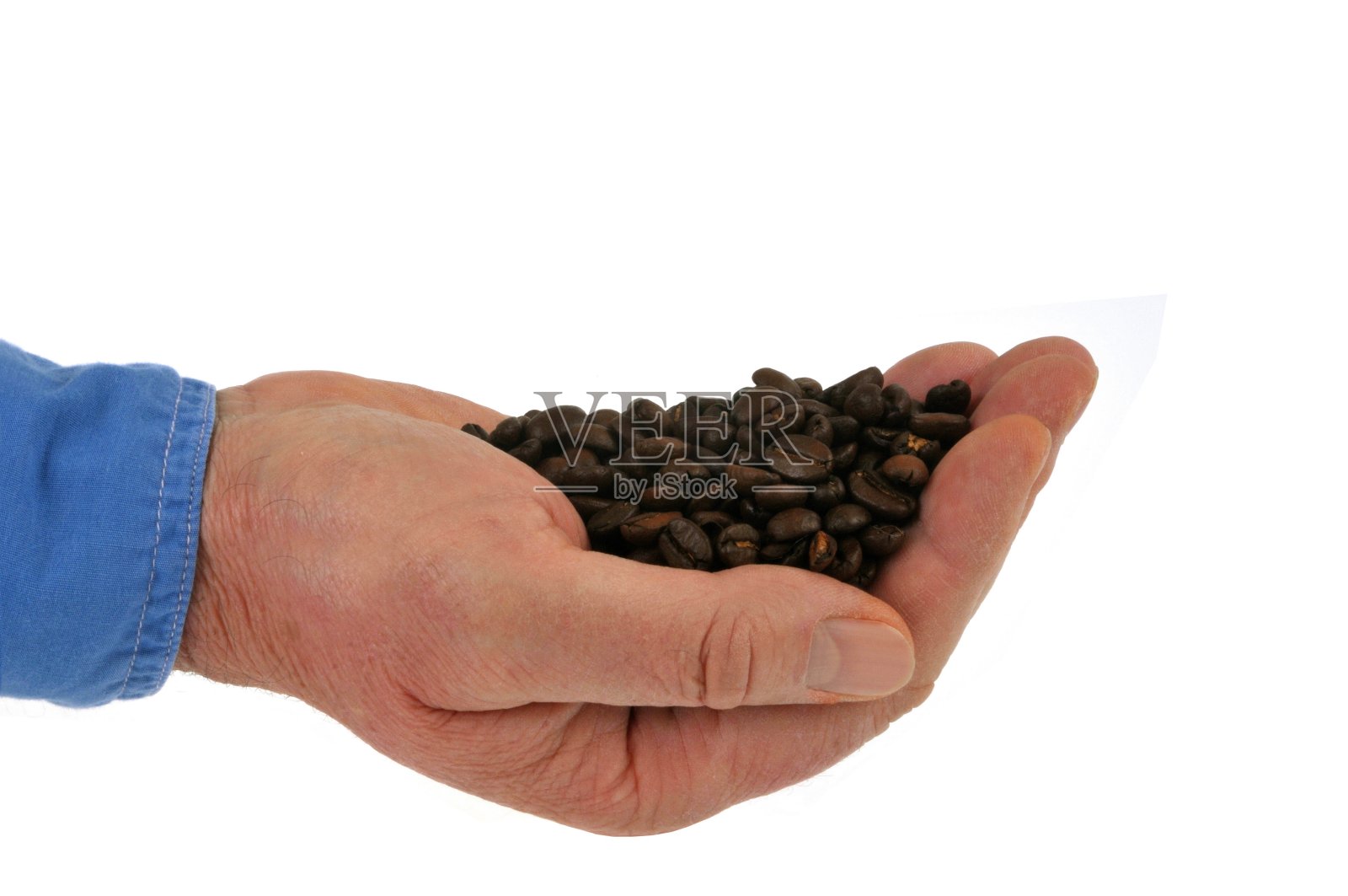 手烤咖啡豆照片摄影图片