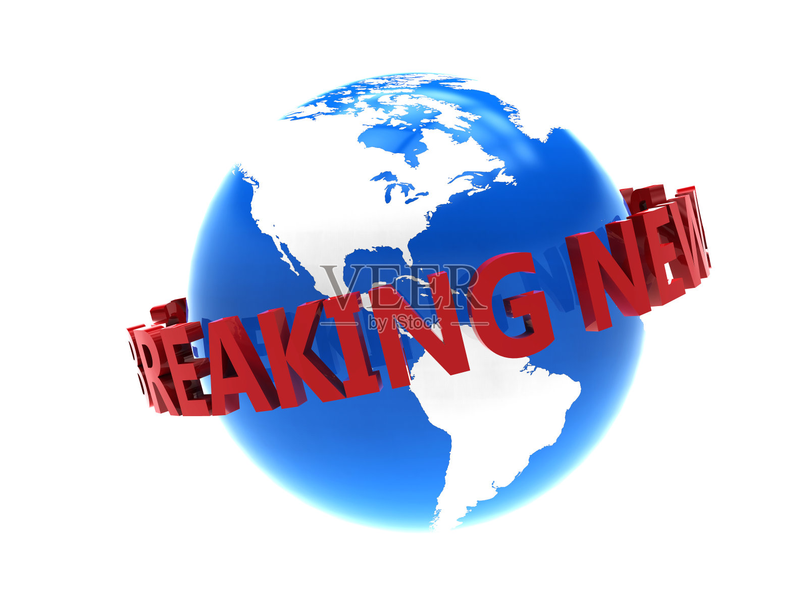 在明亮的背景下播出的地球突发新闻照片摄影图片