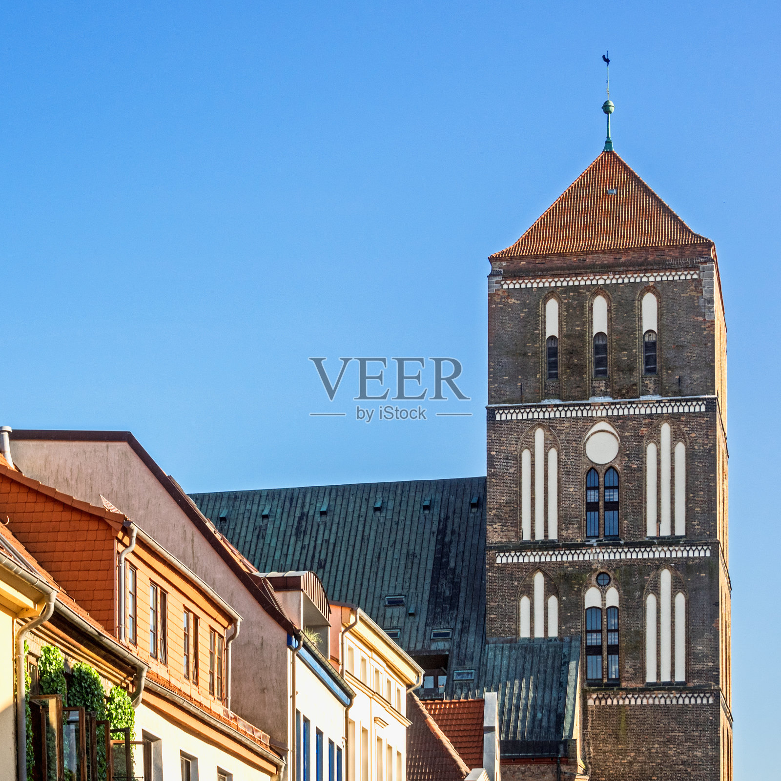 德国罗斯托克的圣尼科莱教堂照片摄影图片