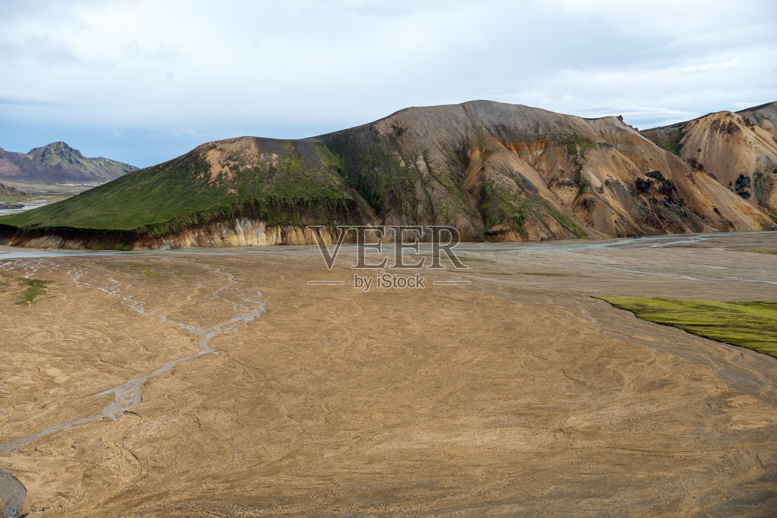 Fjallabak自然保护区的陆牧火山。冰岛照片摄影图片