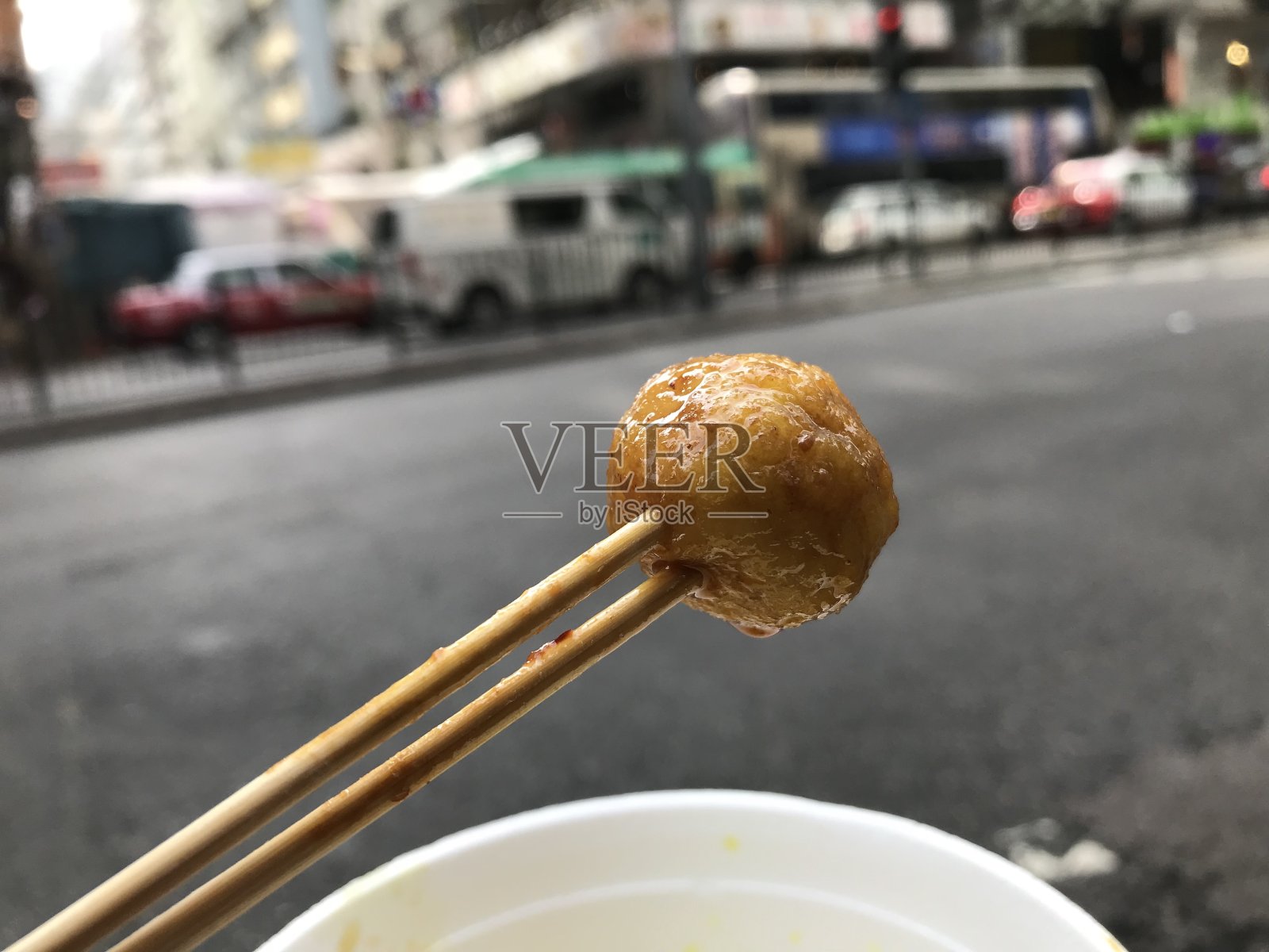 咖喱鱼丸照片摄影图片