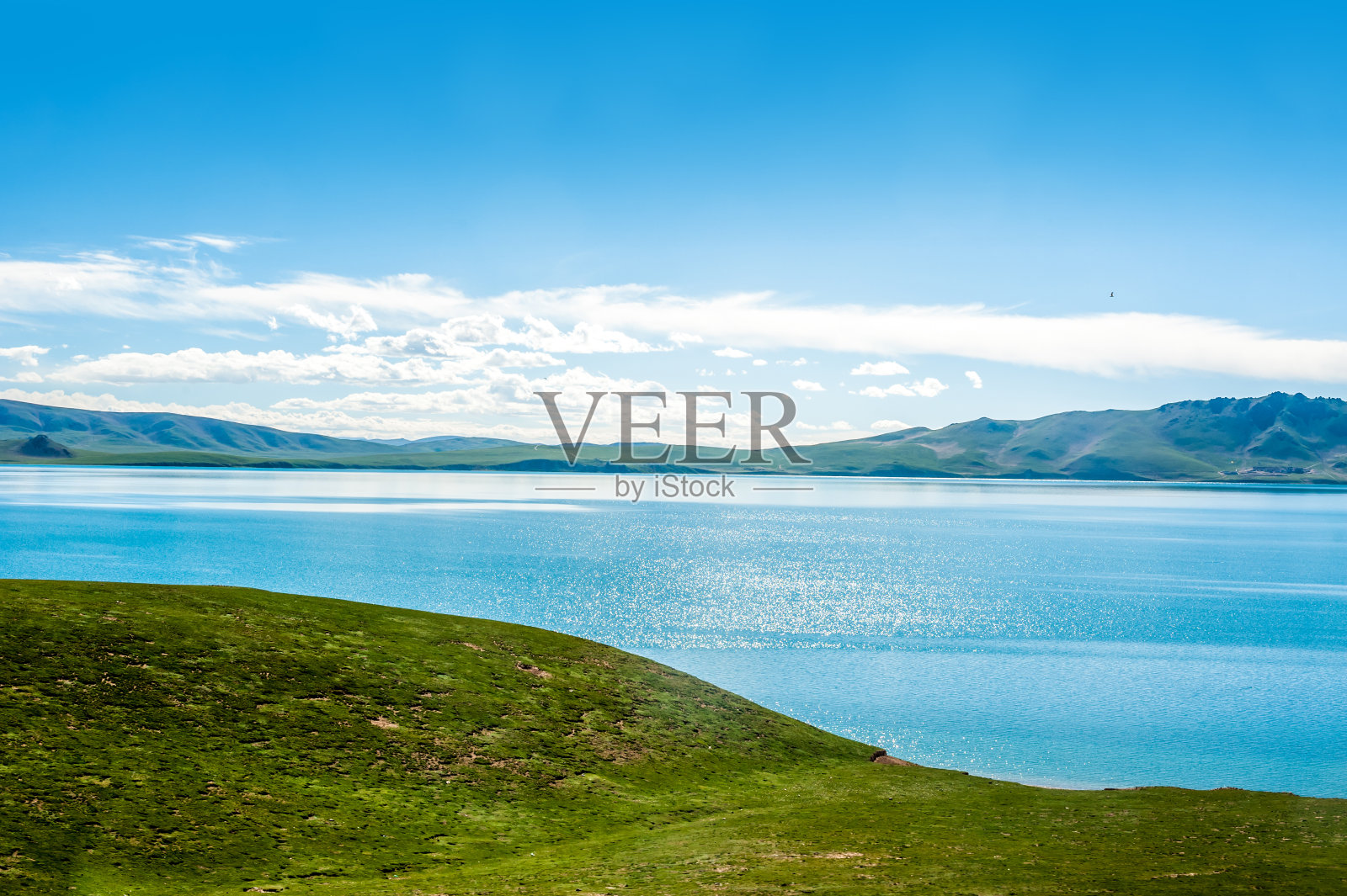 措纳湖风光,青藏铁路沿线风光,中国西藏照片摄影图片